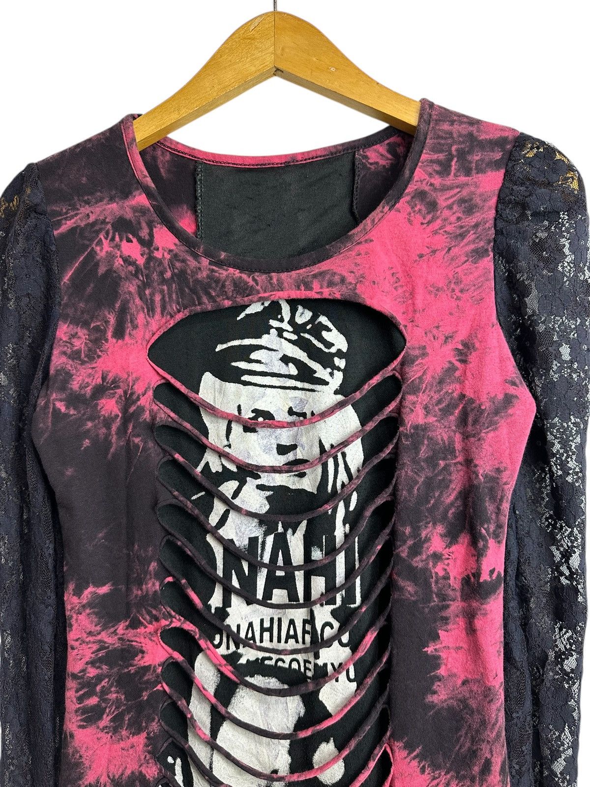 Japanese Brand UNDEFINED DISTRESSED LONG SLEEVE TEE HYSTERIC LGB STYLE Size XS / US 0-2 / IT 36-38 - 6 Thumbnail