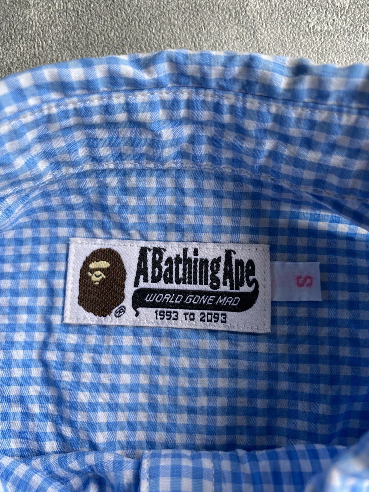 Bape BAPE Blue Gingham Women Shirt Size S / US 4 / IT 40 - 6 Thumbnail