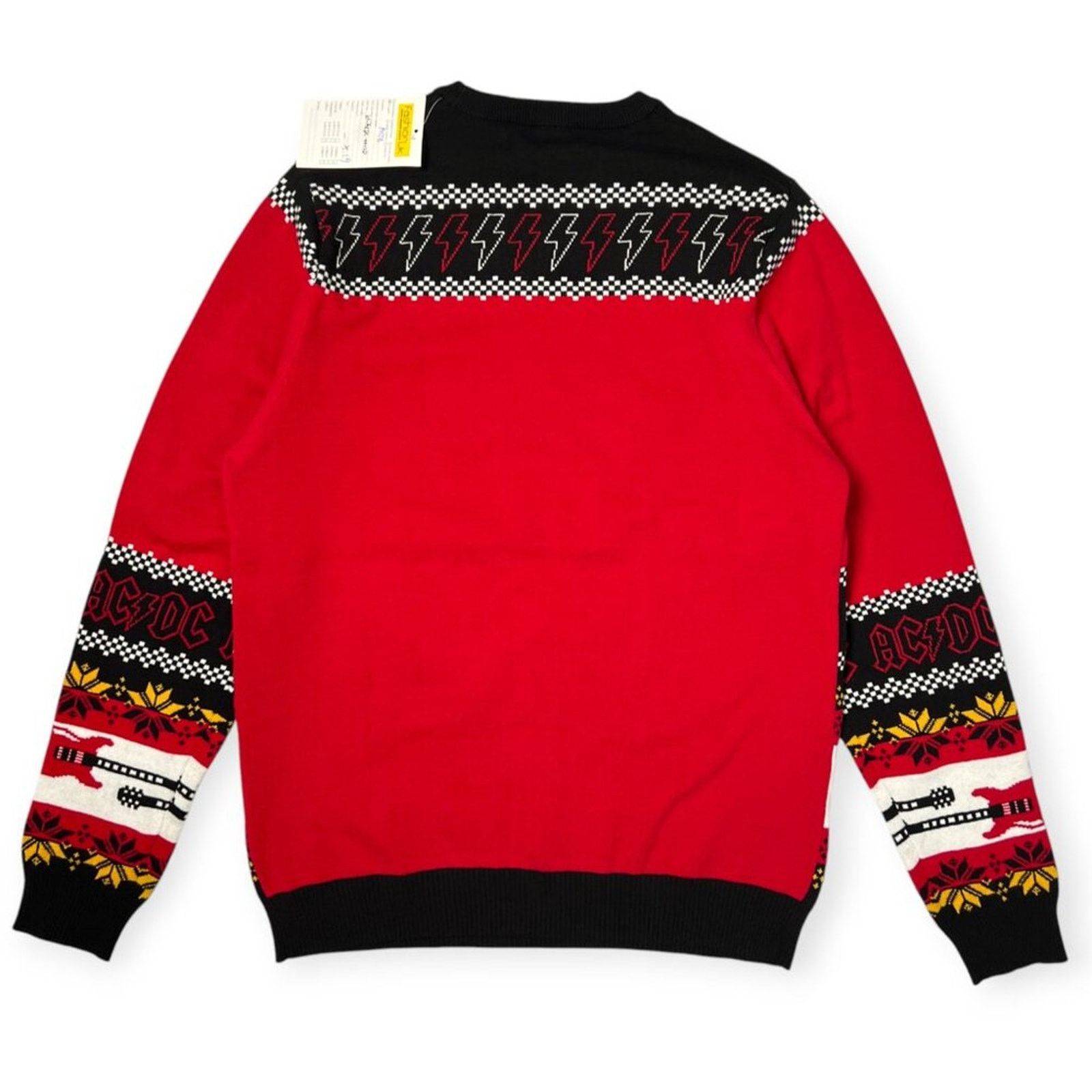 AC/DC AC/DC Hells Bells Ugly Christmas Sweater Red Black M Size US M / EU 48-50 / 2 - 2 Thumbnail