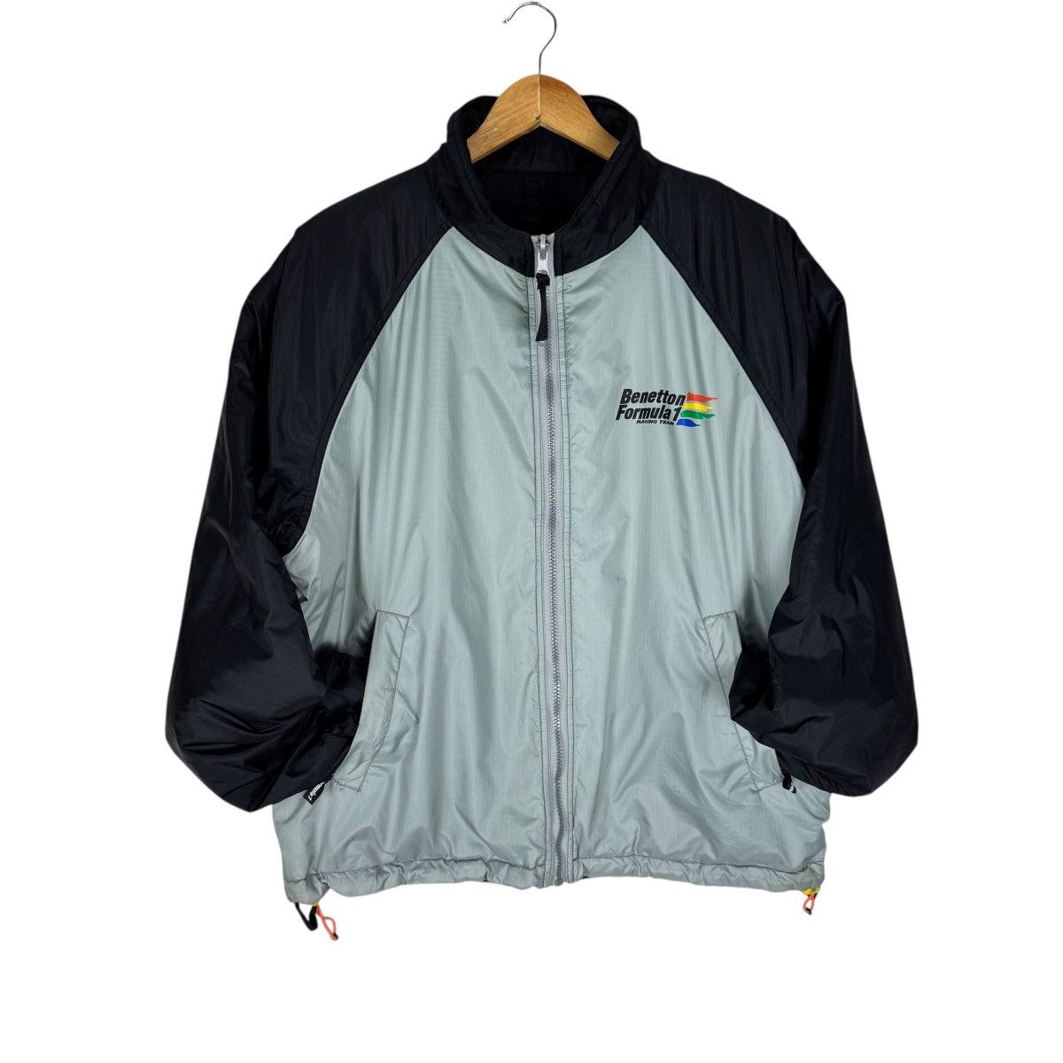 Benetton 🌟BENETTON F1 RACING REVERSIBLE QUILT JACKET Size US L / EU 52-54 / 3 - 1 Thumbnail