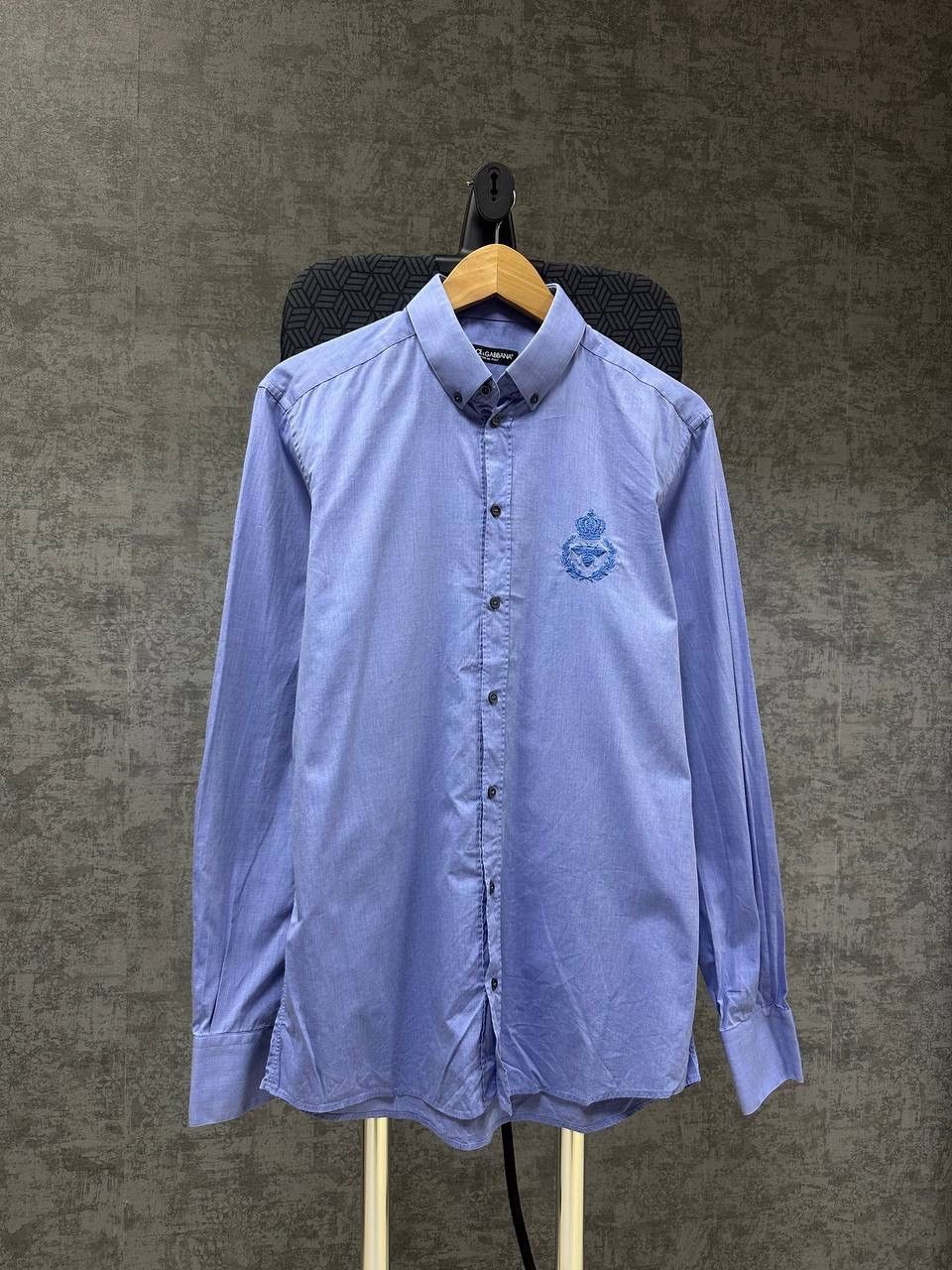 Dolce & Gabbana × Vintage Vintage Dolce&Gabbana Blue Big Loo Mens Shirt Size US M / EU 48-50 / 2 - 1 Thumbnail