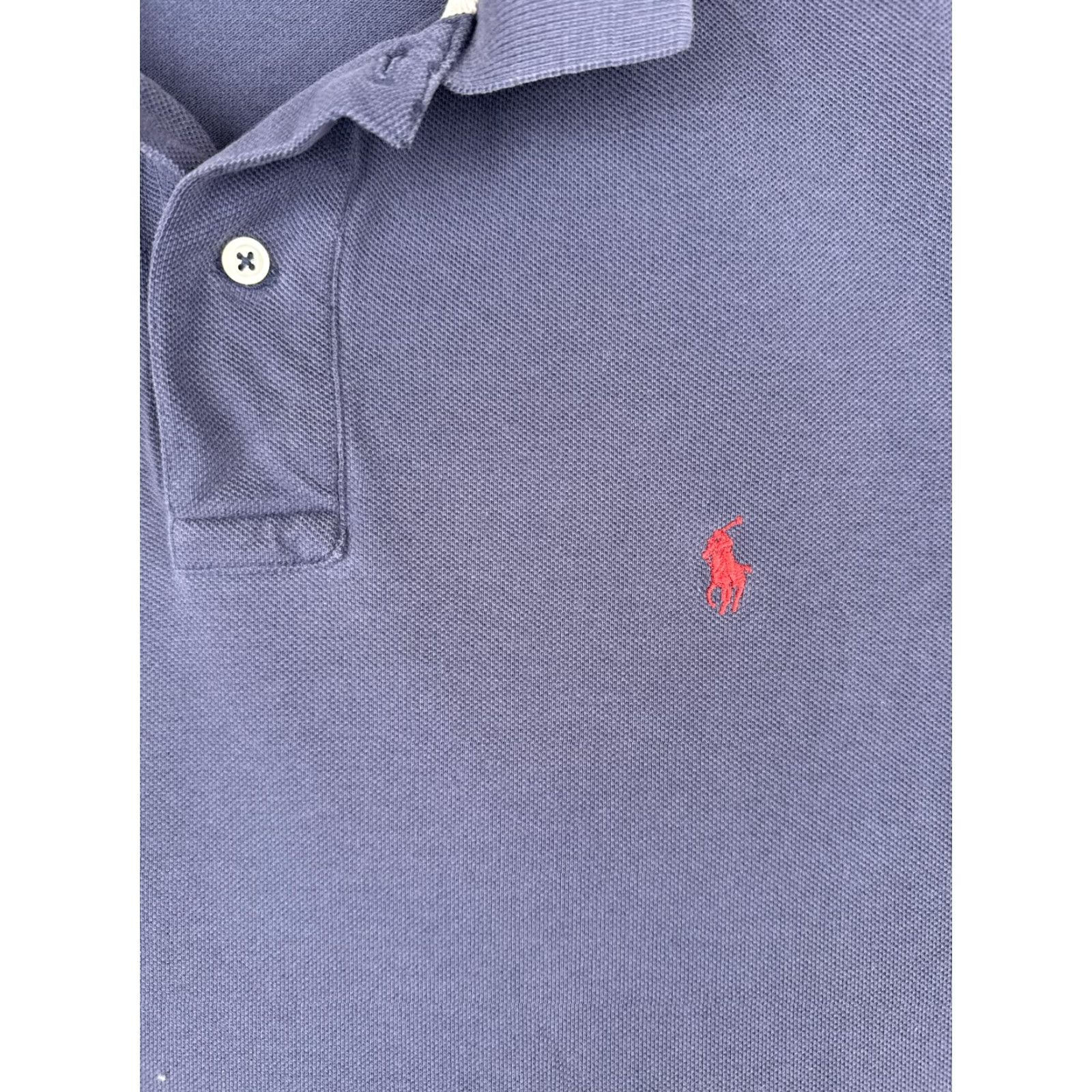 Ralph Lauren VINTAGE Ralph Lauren Polo Shirt Adult Large Blue Short Sleeve Cotton Casual Mens Size US L / EU 52-54 / 3 - 6 Thumbnail