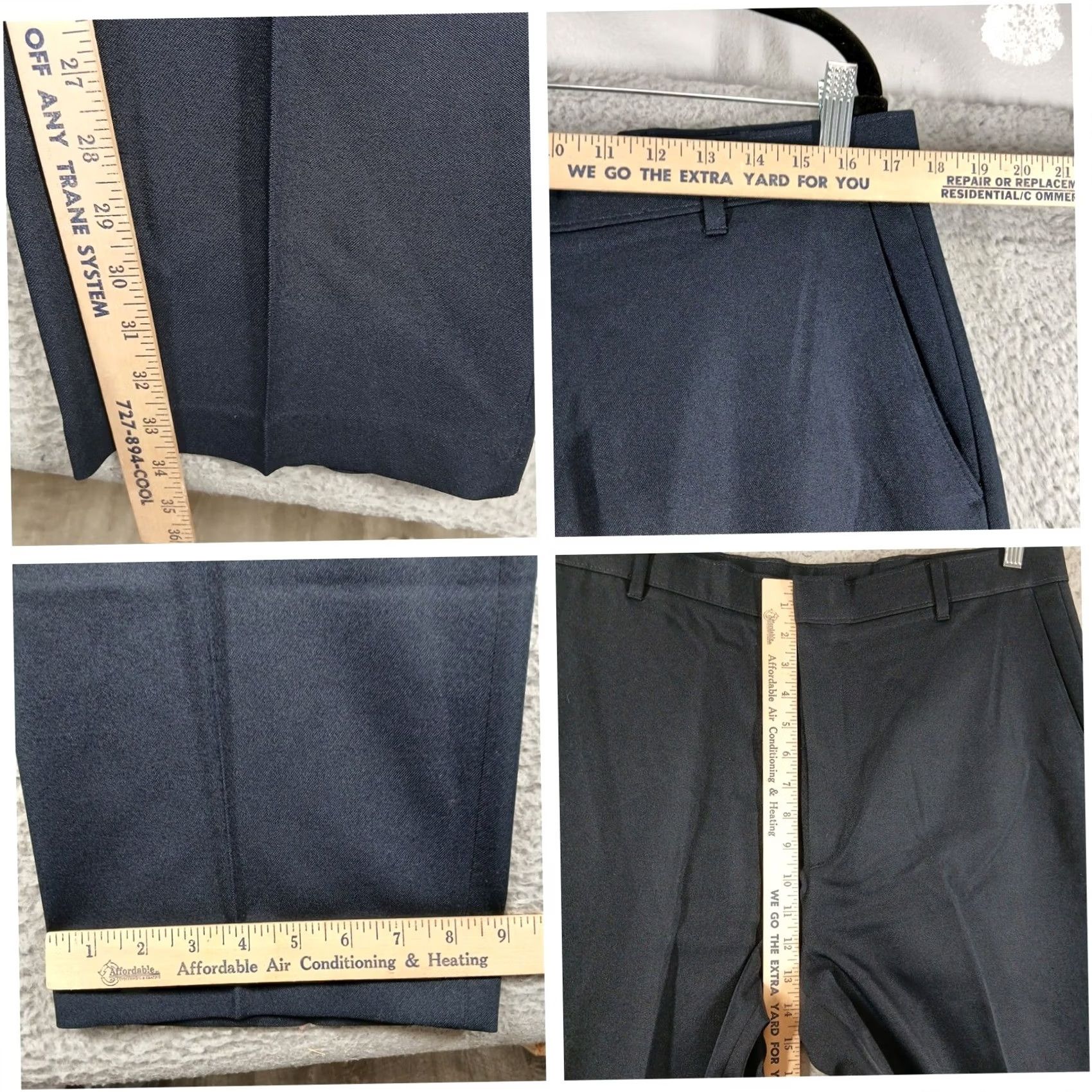 Levi's VINTAGE Levi's Action Slacks Mens 36x34 Blue Dacron Polyester Dress Pants EUC Size US 36 / EU 52 - 6 Thumbnail
