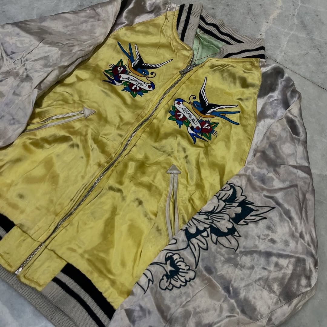 Christian Audigier × Ed Hardy Y2K Christian Audigier 'Ed Hardy' Sukajan Jacket Size US S / EU 44-46 / 1 - 3 Thumbnail