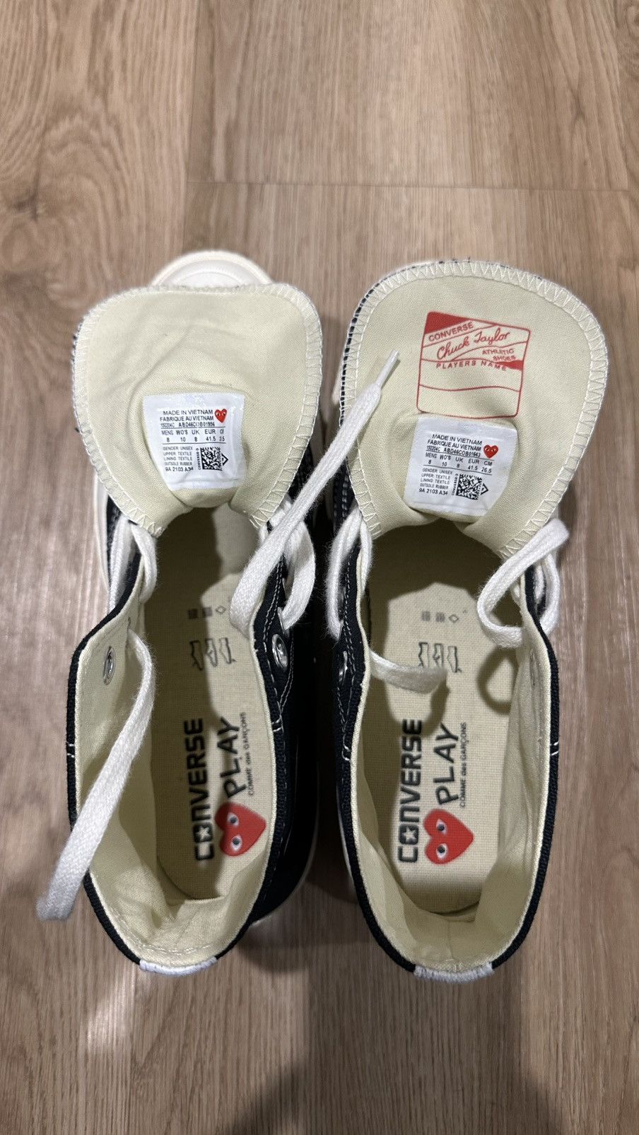 Comme des Garcons Hi Top CDG Chucks Size US 8 / EU 41 - 10 Thumbnail
