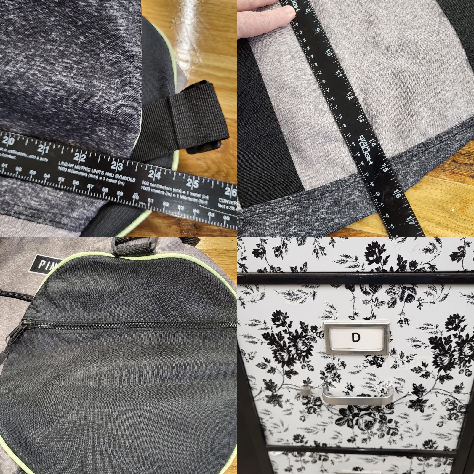 Victoria's Secret NWT Victoria's Secret PINK Weekender Duffle Bag Zip Top & Pocket Grey & Black Size XL / US 12-14 / IT 48-50 - 9 Thumbnail