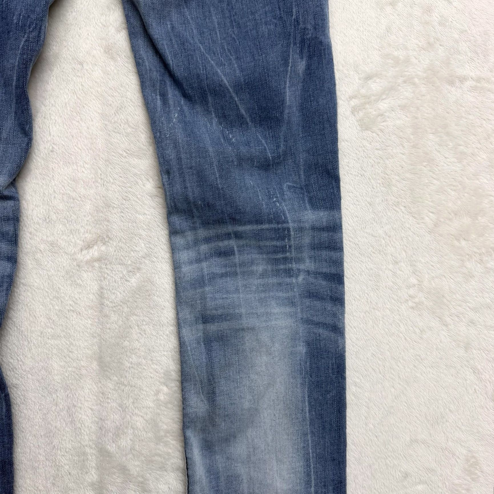 Vintage VINTAGE Rock Revival Nancy Jeans Womens 26x30 Blue Straight Distressed Embellished Denim Size 42" / US 20 - 3 Thumbnail