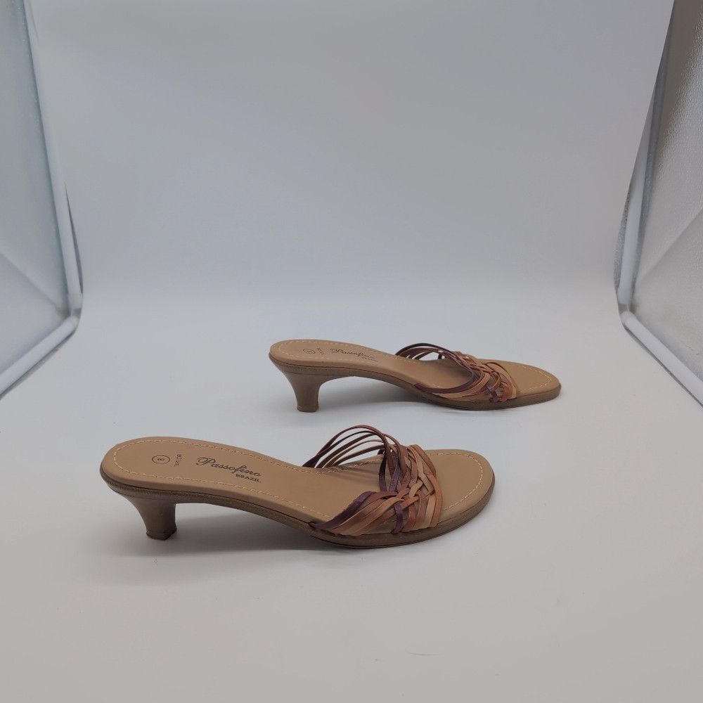 Other Passofino Tri Tone Brown Leather Strappy Women's Sandals Sz Size US 8 / IT 38 - 5 Thumbnail