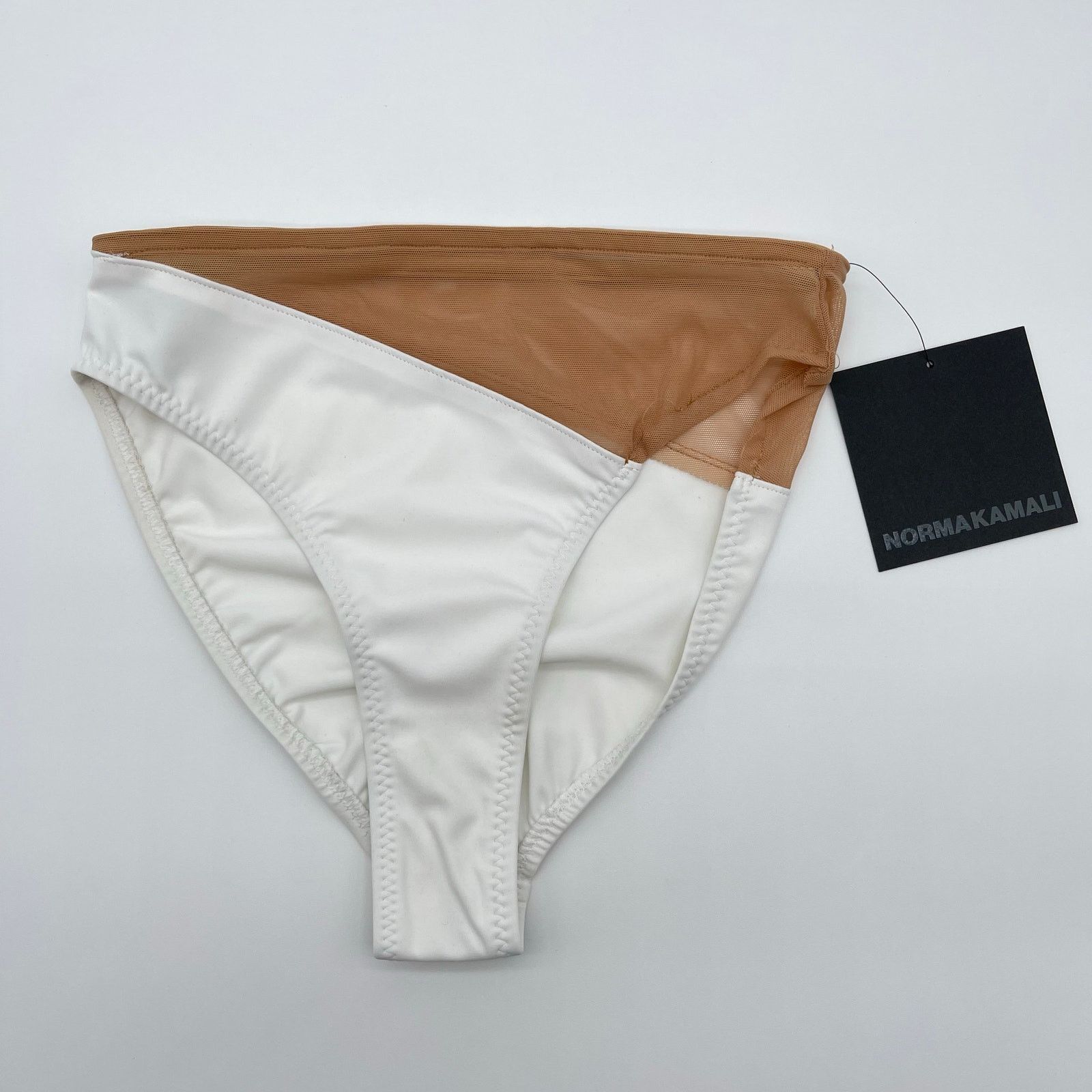 Norma Kamali Norma Kamali | NWT Snake Mesh Bottom Swimsuit in White XS Size XS / US 0-2 / IT 36-38 - 3 Thumbnail