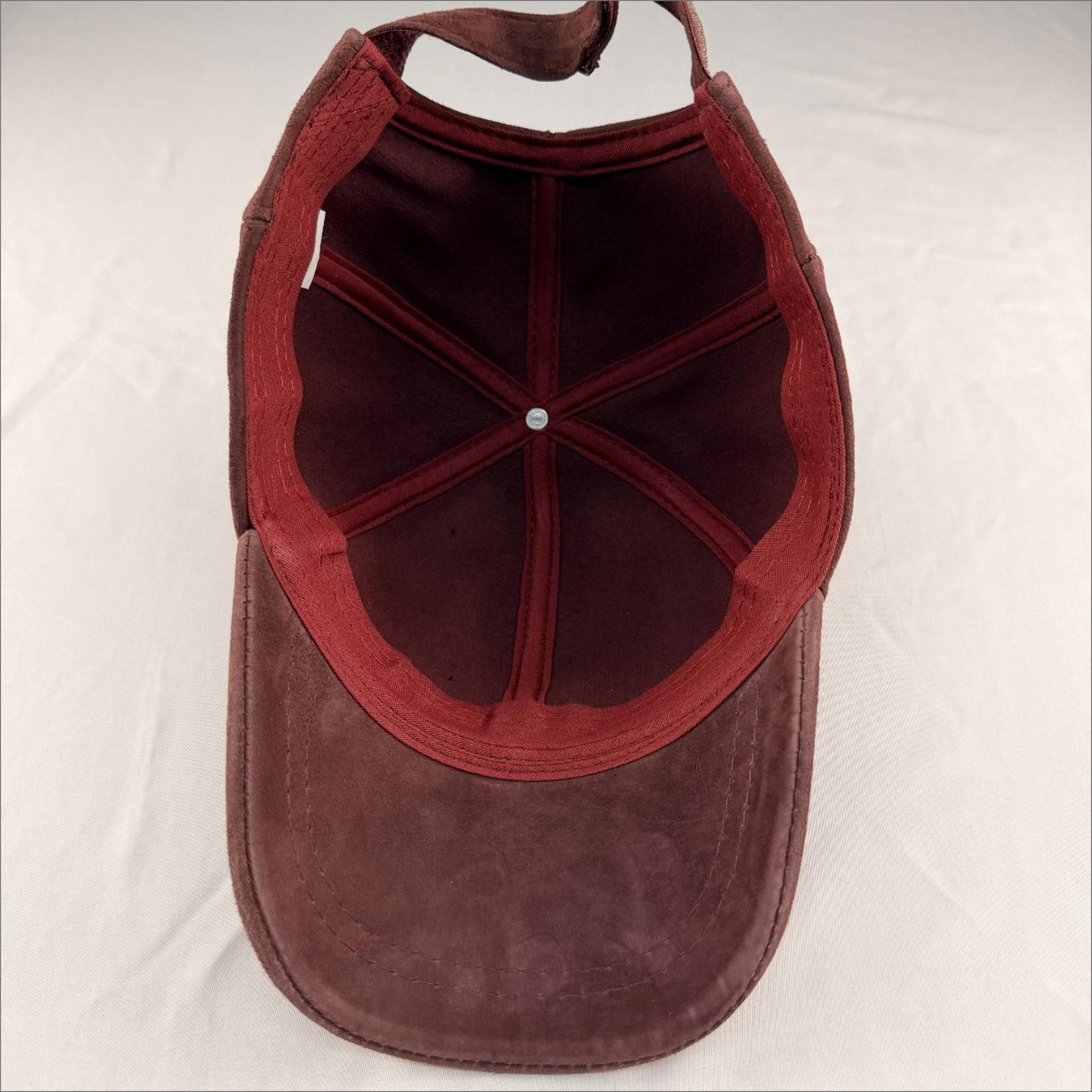 Other NEW Red Suede Baseball Cap - Premium Hat 068 Size ONE SIZE - 6 Thumbnail
