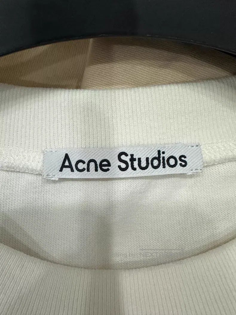 Acne Studios Acne Studios White Letter Embroidered Logo Long Sleeve Size XS / US 0-2 / IT 36-38 - 3 Thumbnail