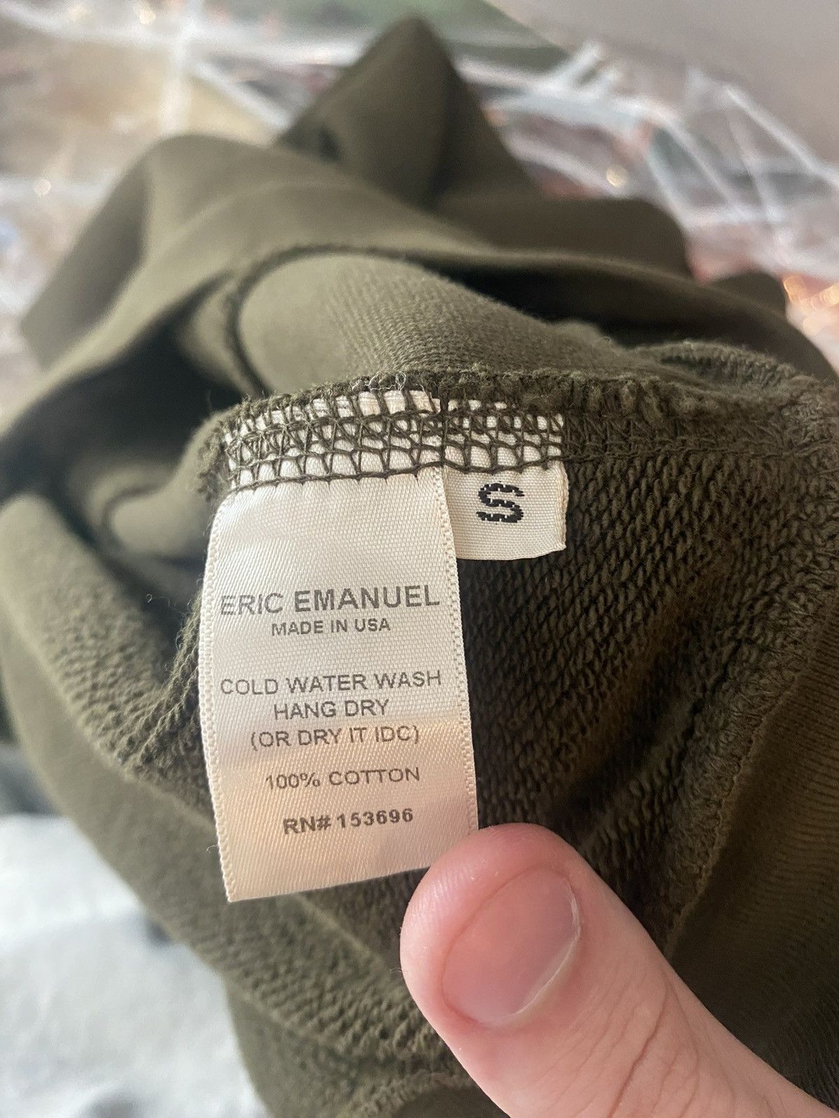 Eric Emanuel Eric Emanuel Hoodie Olive Size Small Size US S / EU 44-46 / 1 - 5 Thumbnail