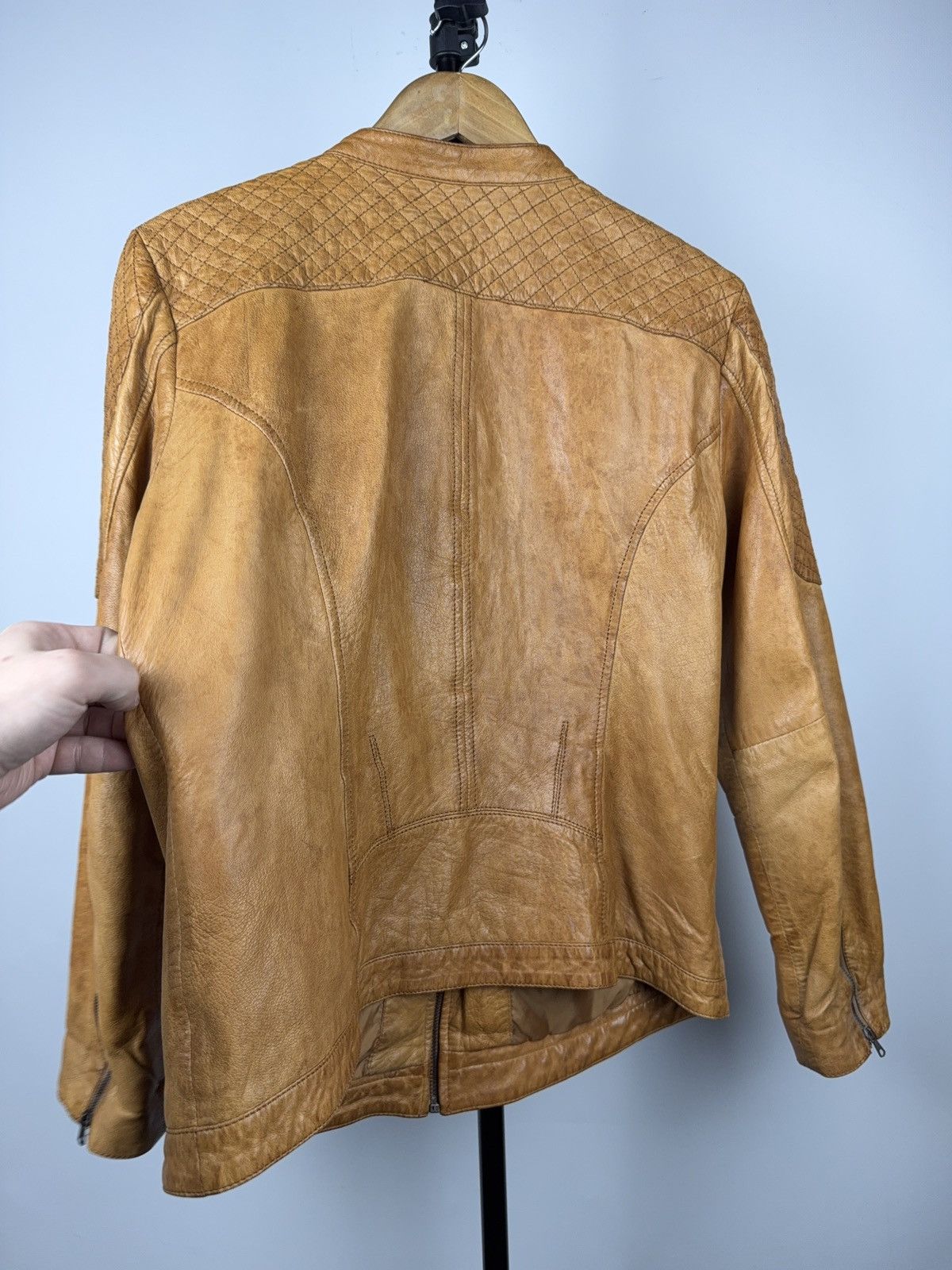 Genuine Leather Archive Y2K Leather Biker Moto Avant Garde Jacket Cafe Racer Size L / US 10 / IT 46 - 11 Thumbnail