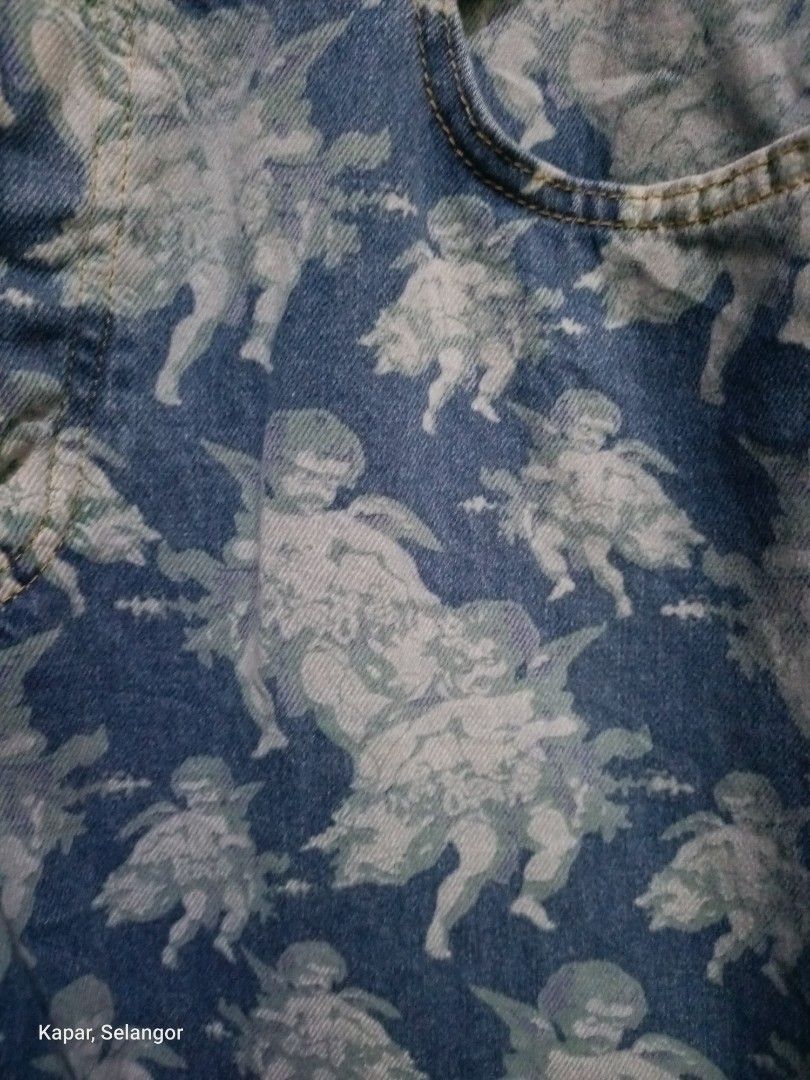 Boohoo × Hysteric Glamour BoohooMAN full print relaxed jeans Size US 35 - 5 Thumbnail