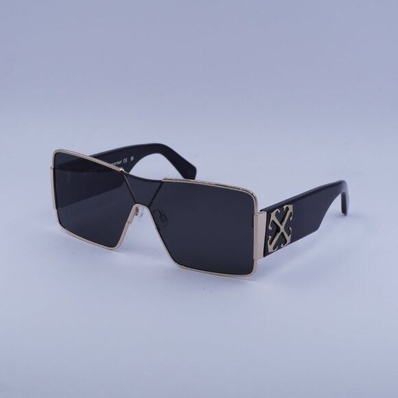 Off-White Off-White ASPEN 7607 Sunglasses Gold/Black Shield Frame Size ONE SIZE - 4 Thumbnail