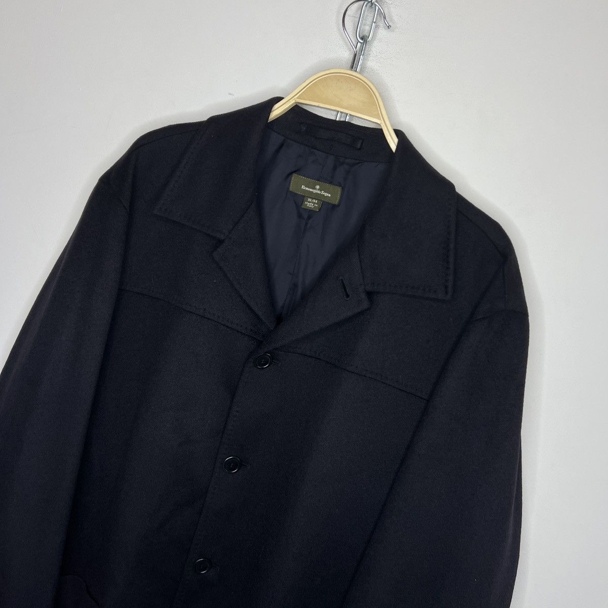 Ermenegildo Zegna Ermenegildo Zenga Men's 100% Pure Cashmere Coat Navy Size US L / EU 52-54 / 3 - 4 Thumbnail