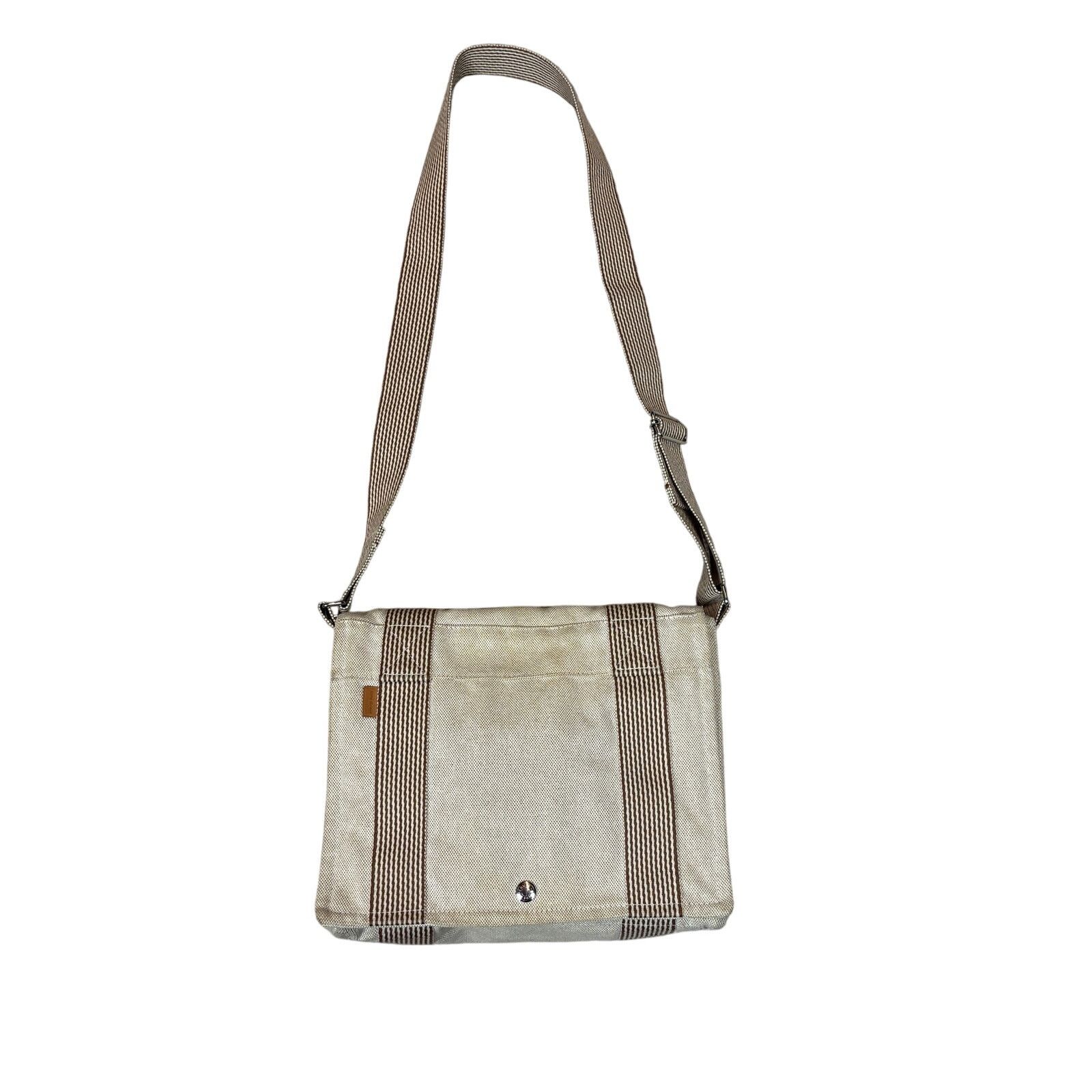Hermes Hermes White Fourre Tout Besace PM Canvas Shoulder Bag Size ONE SIZE - 1 Thumbnail