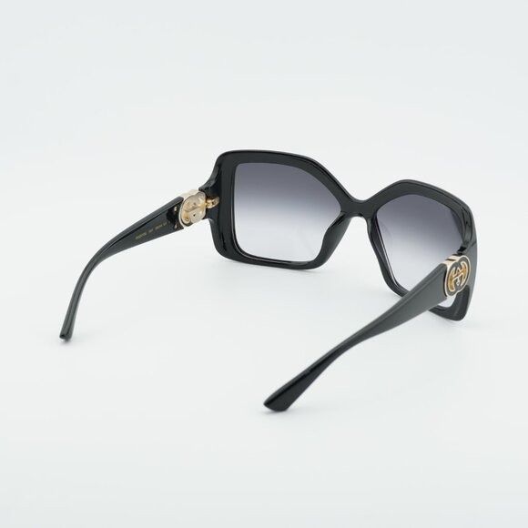 Gucci Gucci GG2015S 001 Sunglasses Black Square Frame Size ONE SIZE - 5 Thumbnail