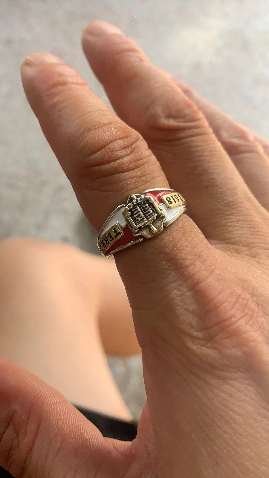 Other Distressed Skin-Texture Ring – Vintage Tarnished Metal Size ONE SIZE - 3 Thumbnail