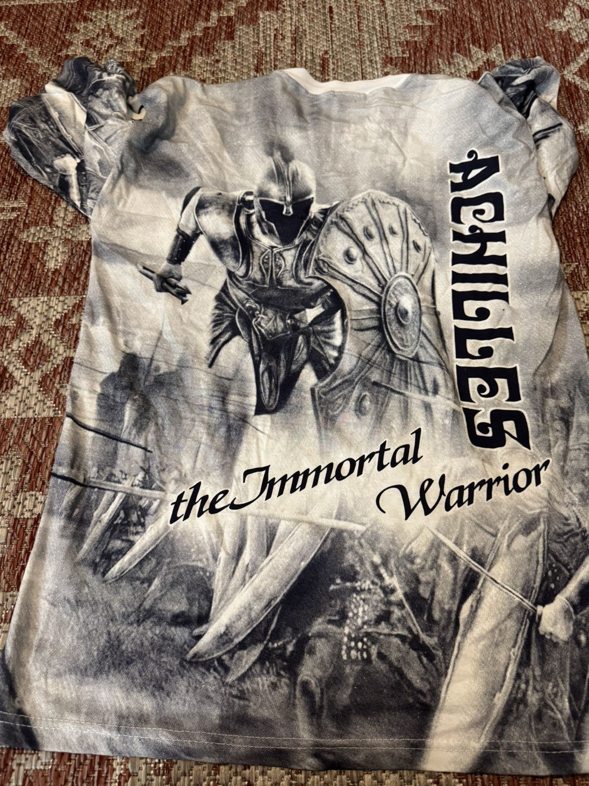 Vintage Achilles the Immortal Warrior Vintage AOP RARE TEE Sz L Size US L / EU 52-54 / 3 - 4 Thumbnail