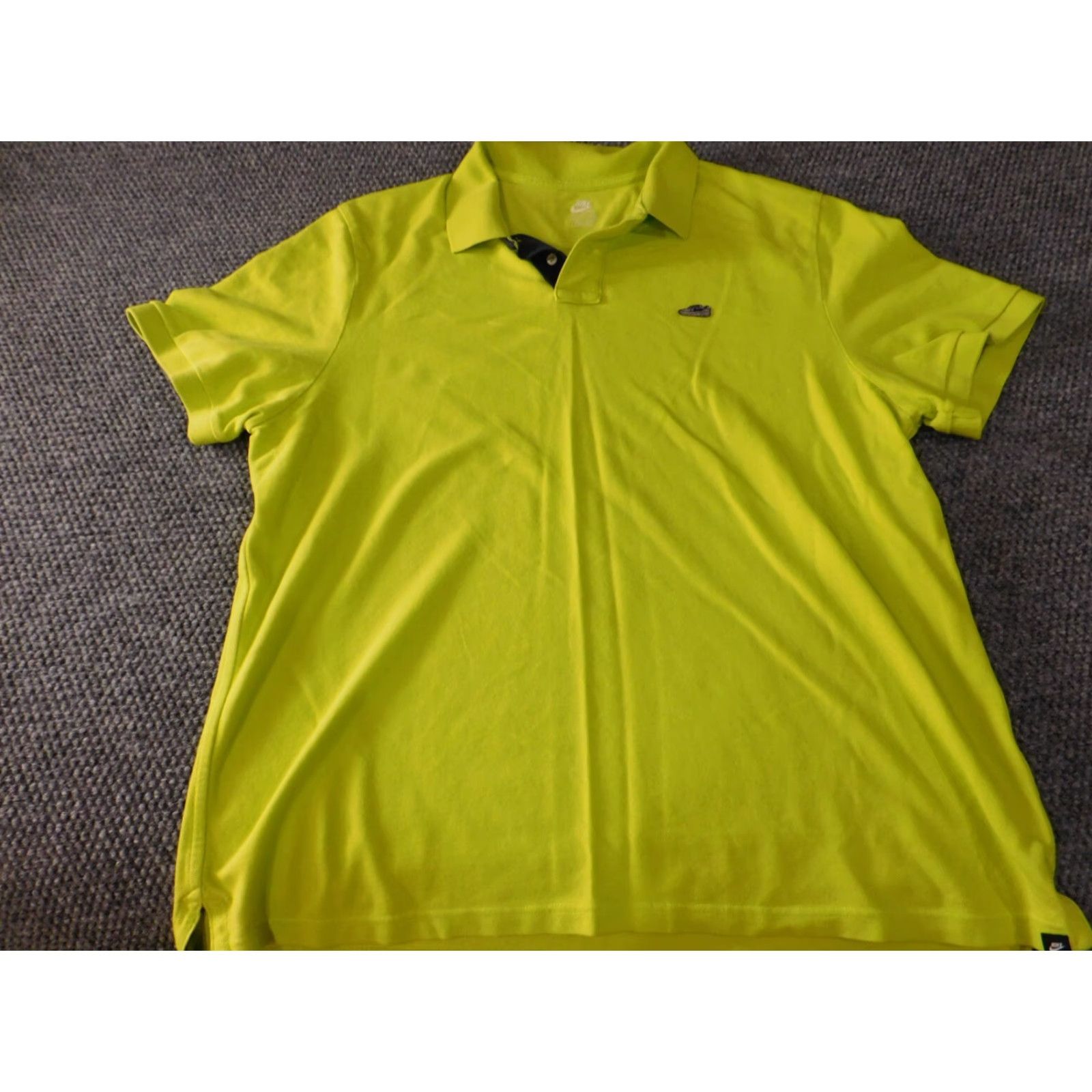 Nike Nike Mens Polo Shirt 2XL Green Athletic Short Sleeve Cotton Knit Nike Dri-FIT Sportsman Golf Mens Size US XXL / EU 58 / 5 - 3 Thumbnail