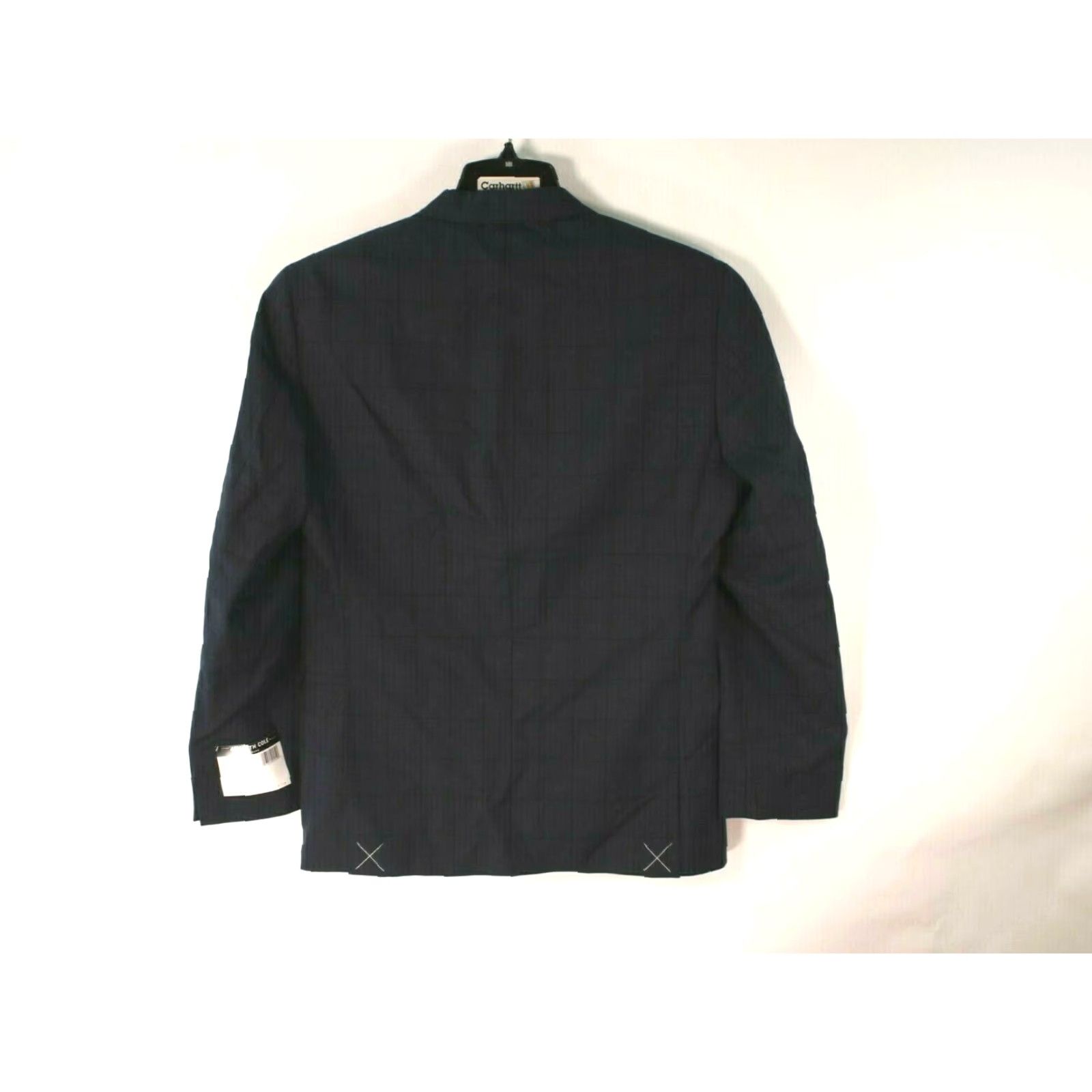 Kenneth Cole Kenneth Cole New York Jacket Mens 36 Short Slim Fit Navy Check 2-Button Size US 36 / EU 52 - 5 Thumbnail