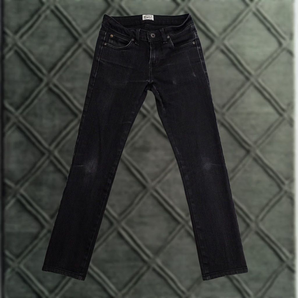 Denime Naked & Famous Denim Jeans Slim 28 Black Denim 28x26 Mens Regular Straight 9.5oz Denim Size 28 Black Jeans Skinny Fit 28x26 Size US 28 / EU 44 - 1 Thumbnail