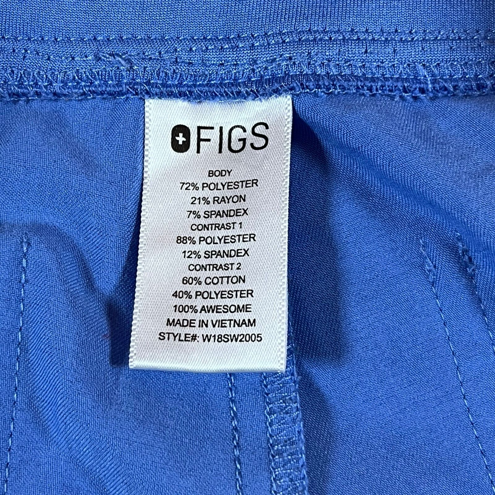 Other Figs Zamora Jogger Scrubs Bottoms Style W18SW2005 Light Blue Size 28" / US 6 / IT 42 - 3 Thumbnail