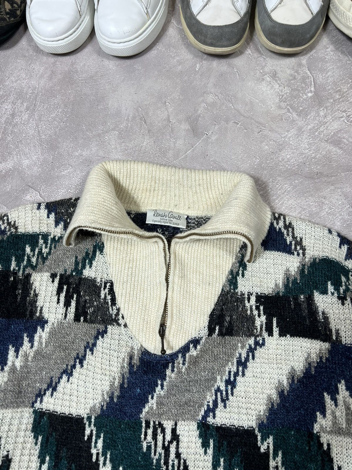 Vintage Vintage Renato Cavalli Wool Baggy Pullover Size US XL / EU 56 / 4 - 3 Thumbnail