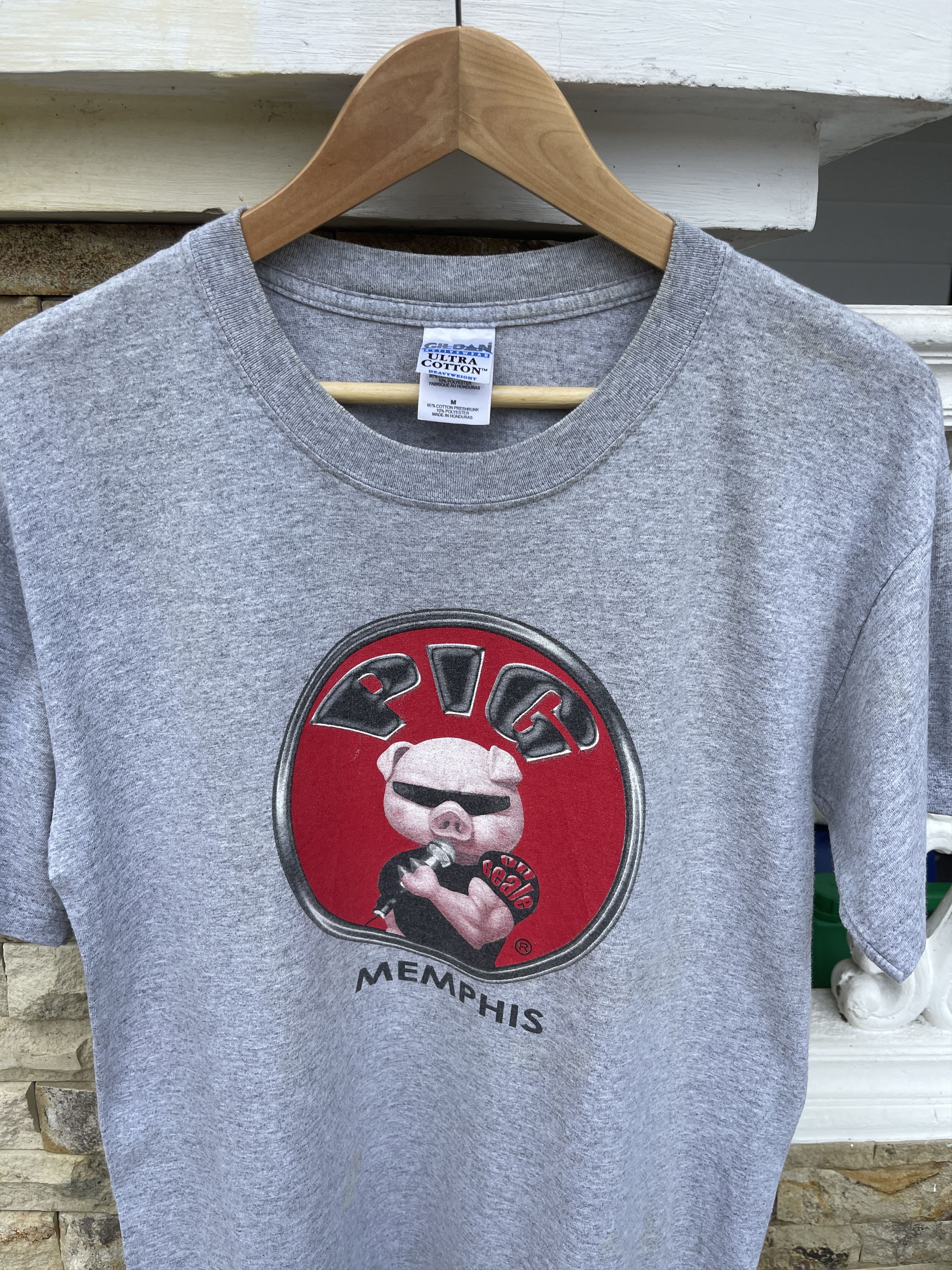 Vintage Last Drop🔥Rare🔥Vtg Humor PIG Pork With An Attitude T-Shirt Size US M / EU 48-50 / 2 - 2 Thumbnail