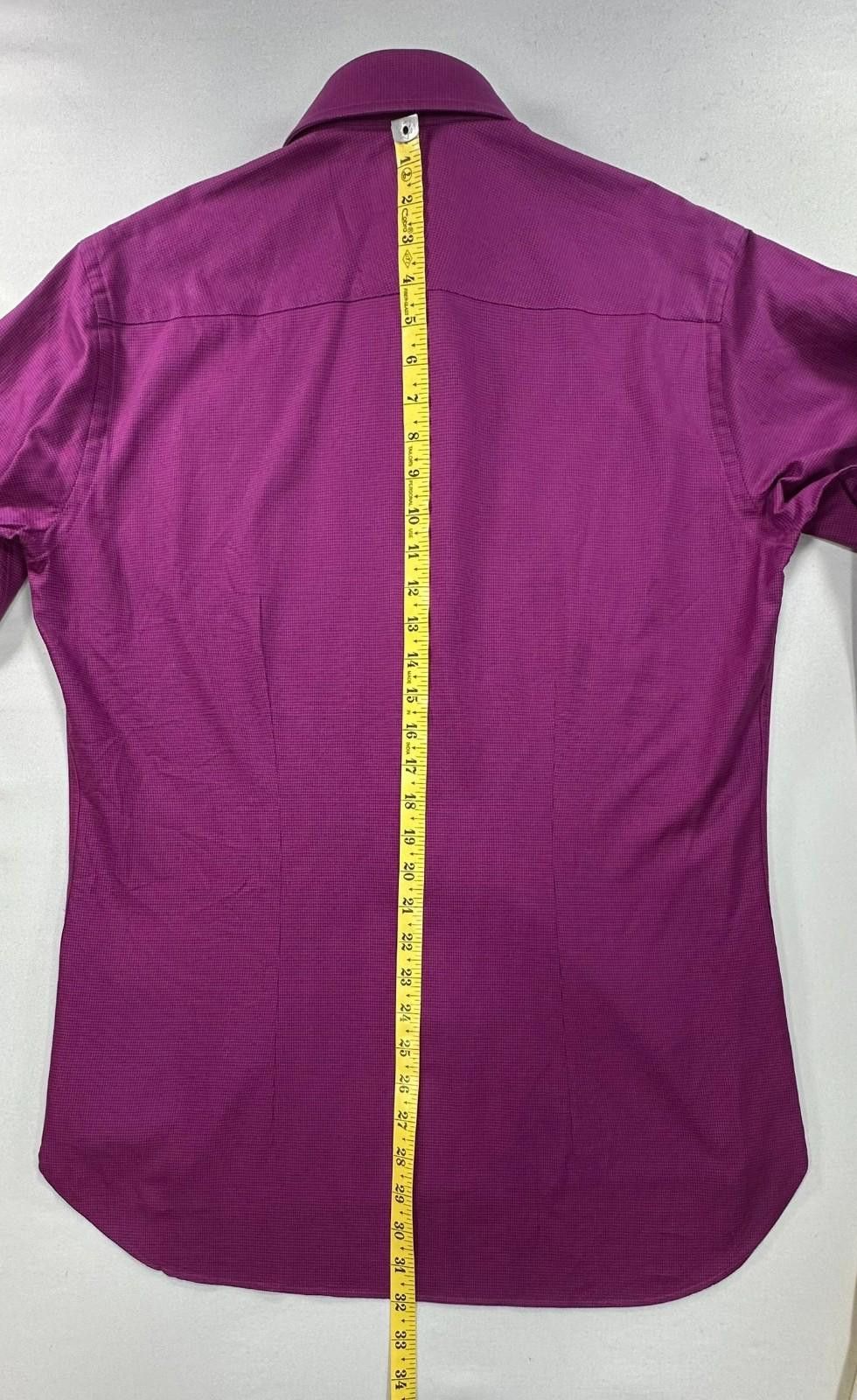 Ted Baker Ted Baker Endurance Classic Fit Button Up Purple Mens Medium Size US M / EU 48-50 / 2 - 6 Thumbnail