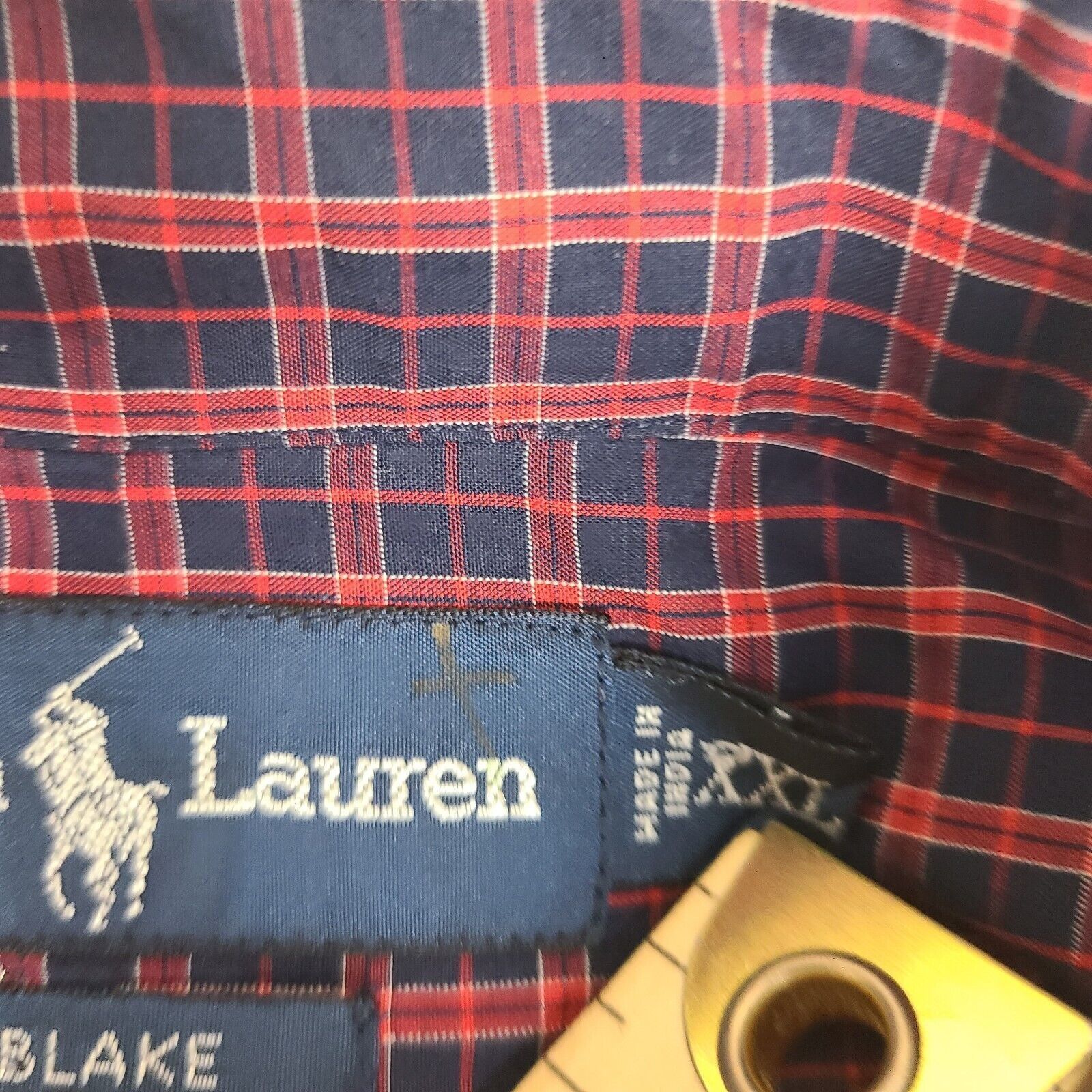 Polo Ralph Lauren Polo Ralph Lauren Blake Fit Red and Purple Plaid Button Down Size US XXL / EU 58 / 5 - 4 Thumbnail