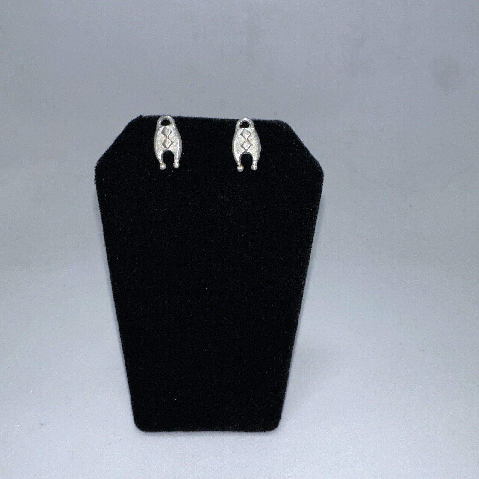 Other Southwest Post Pewter Cows Calf Behind Earrings Pewter Boho Size ONE SIZE - 8 Thumbnail