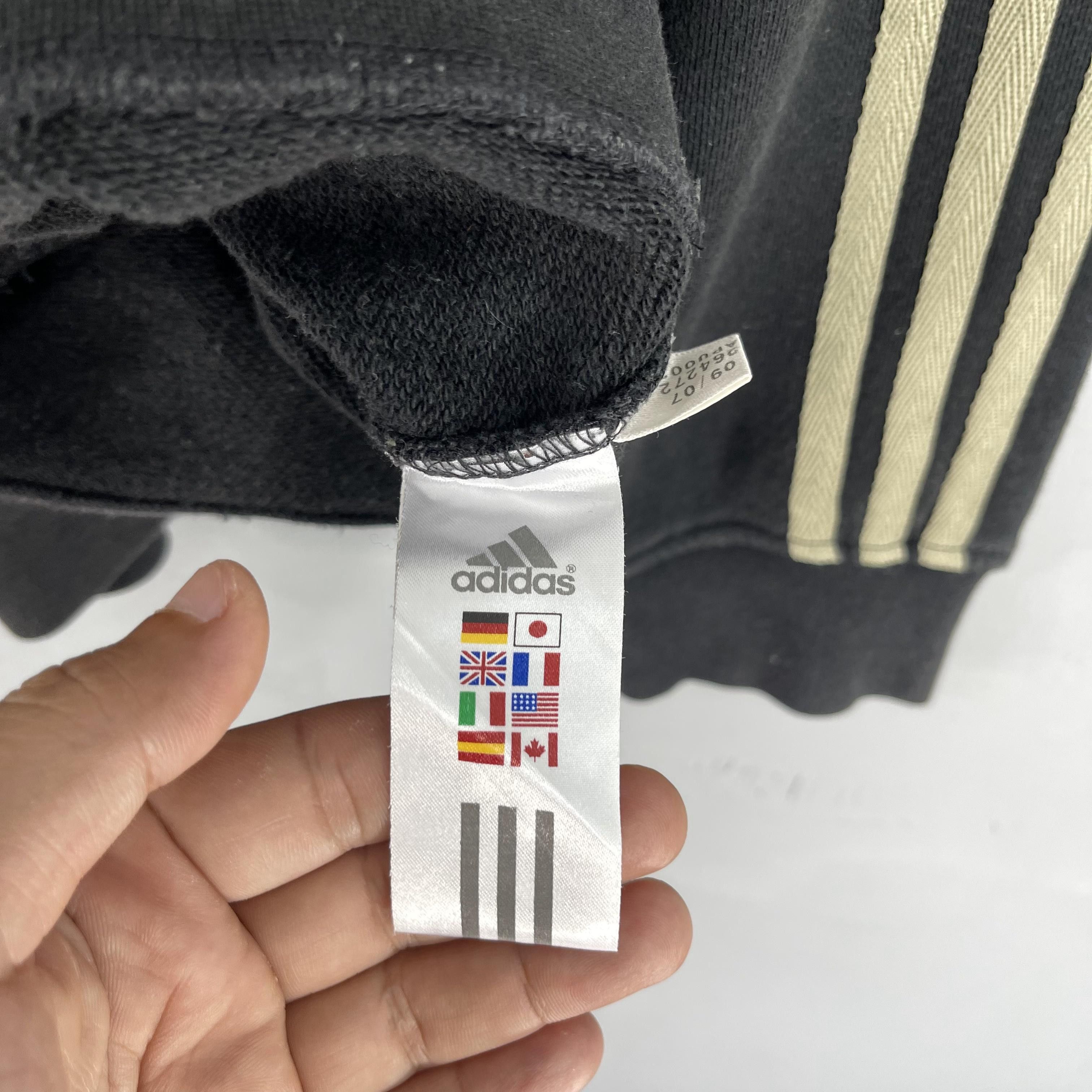 Adidas × Vintage Vintage ADIDAS Three Stripes Spellout Sweatshirt Size US M / EU 48-50 / 2 - 5 Thumbnail