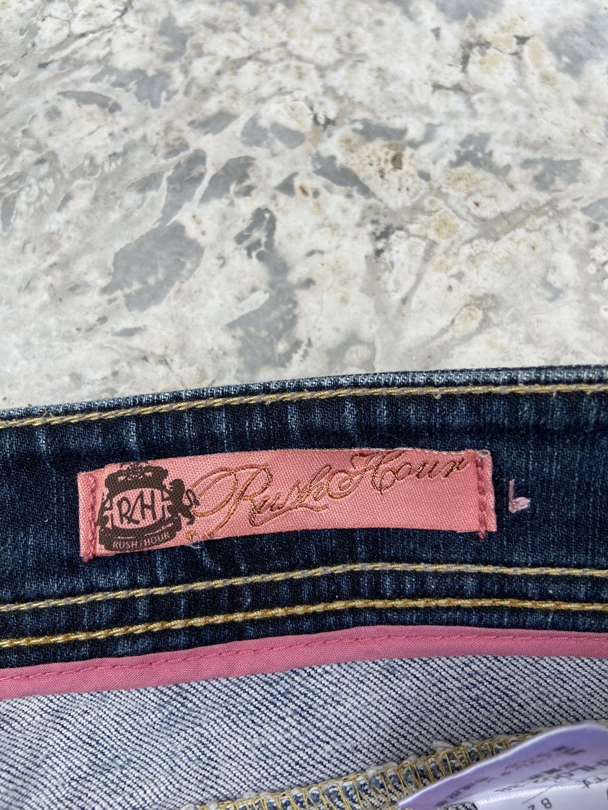Japanese Brand Vintage Y2K rush hour denim pants flare Size 26" / US 2 / IT 38 - 8 Thumbnail