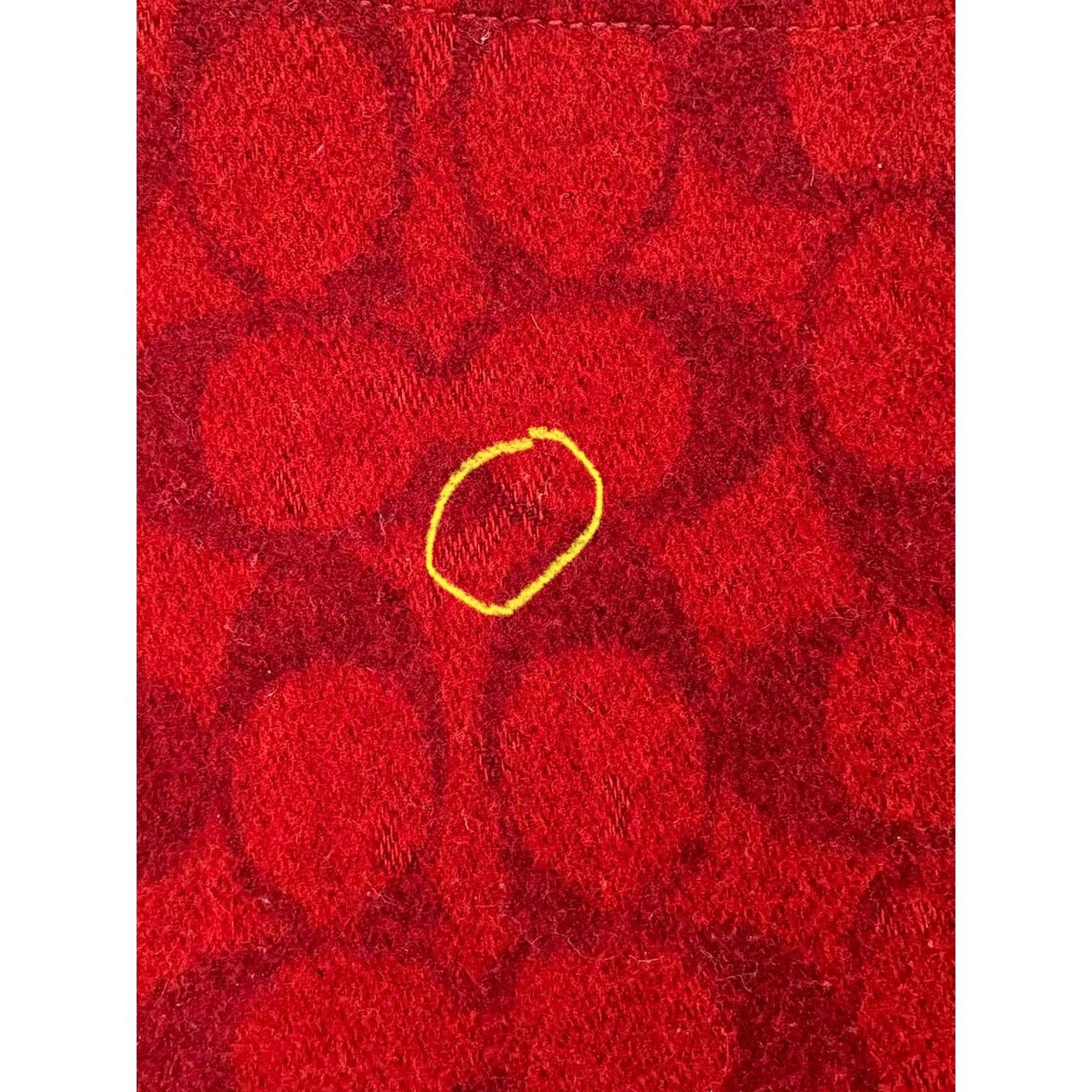 Coach Authentic Coach Red Wool Monogram Demi Bag Size ONE SIZE - 7 Thumbnail