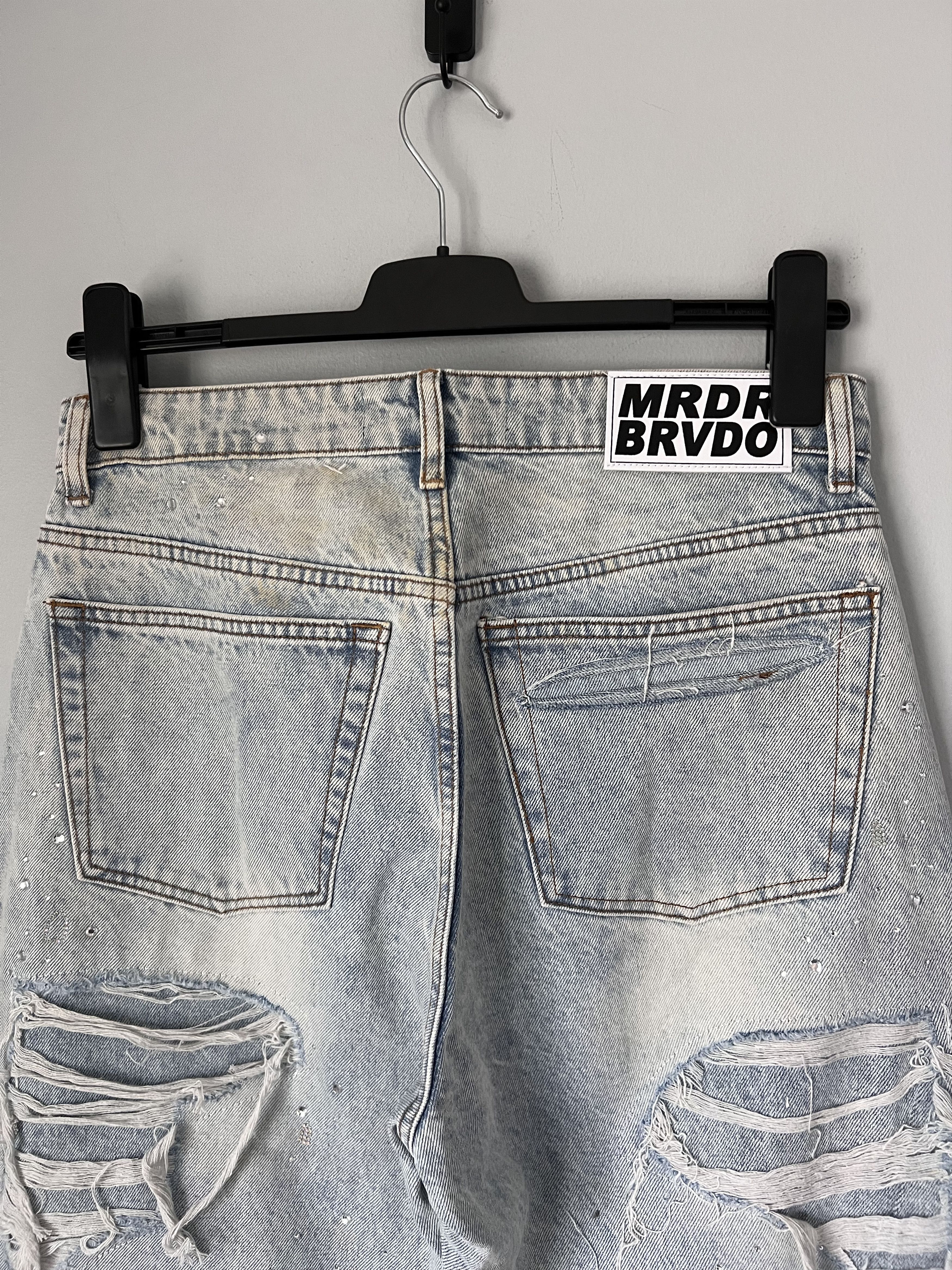 Who Decides War Who Decides War Ultra Flare Distressed Denim in Sky Size US 36 / EU 52 - 5 Thumbnail