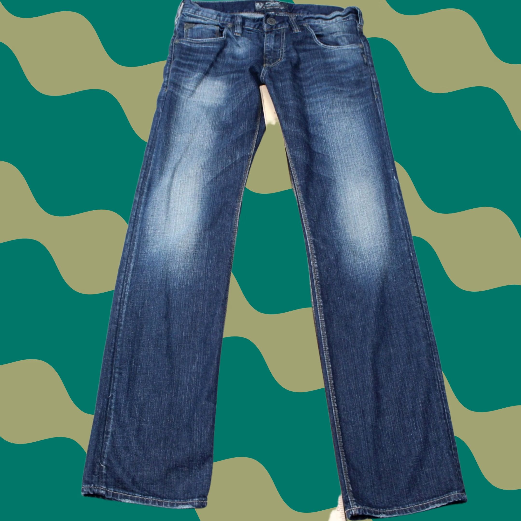 Silver Jeans Co. Silver Jeans Nash Straight Jeans Mens 30x34 Blue 5-Pocket Denim Stretch Regular Slim Fit 90s Hip Hop Cowboy Rock Vintage No Size US 30 / EU 46 - 1 Thumbnail