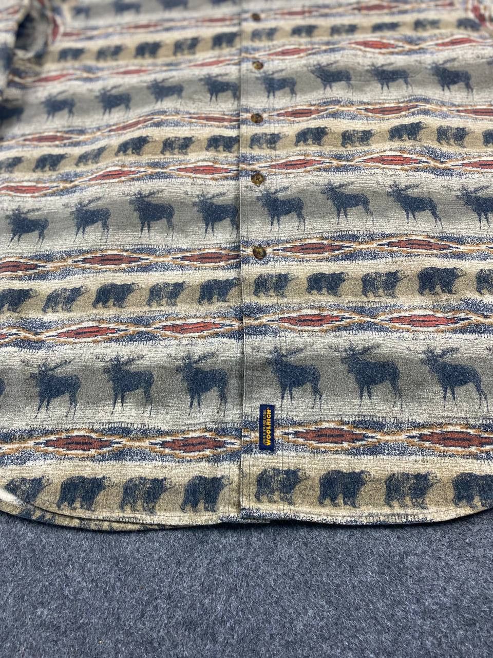 Woolrich Woolen Mills john rich & bros woolrich shirt navajo design Size US XL / EU 56 / 4 - 3 Thumbnail
