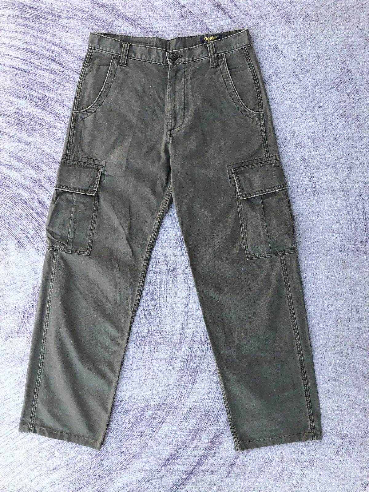 Japanese Brand × Oshkosh Faded Green Cargo oshKosh Multipocket Tactical Pants Size US 30 / EU 46 - 1 Thumbnail
