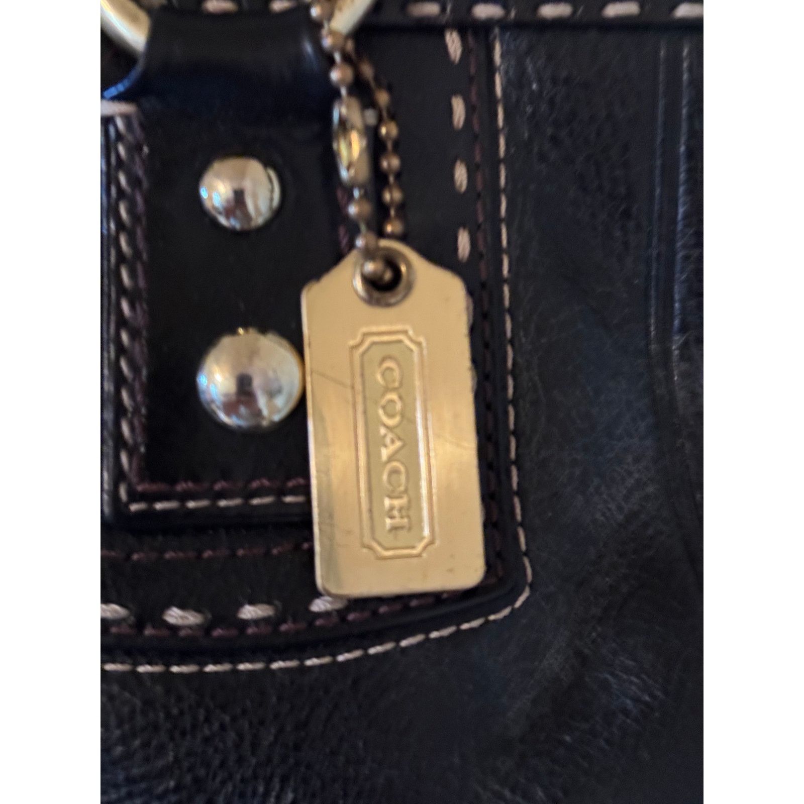 Coach Coach Andrea Limited Edition Black Pebbled Leather Satchel Size ONE SIZE - 3 Thumbnail