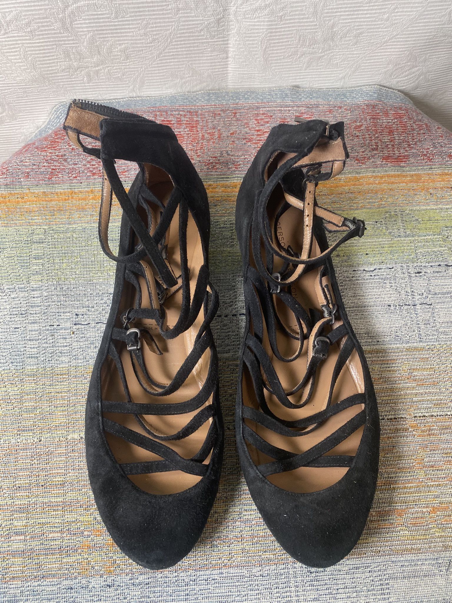 Other Sigerson Morrison Black Strappy Sandals US 9 EU 39.5-40 Size US 9 / IT 39 - 6 Thumbnail