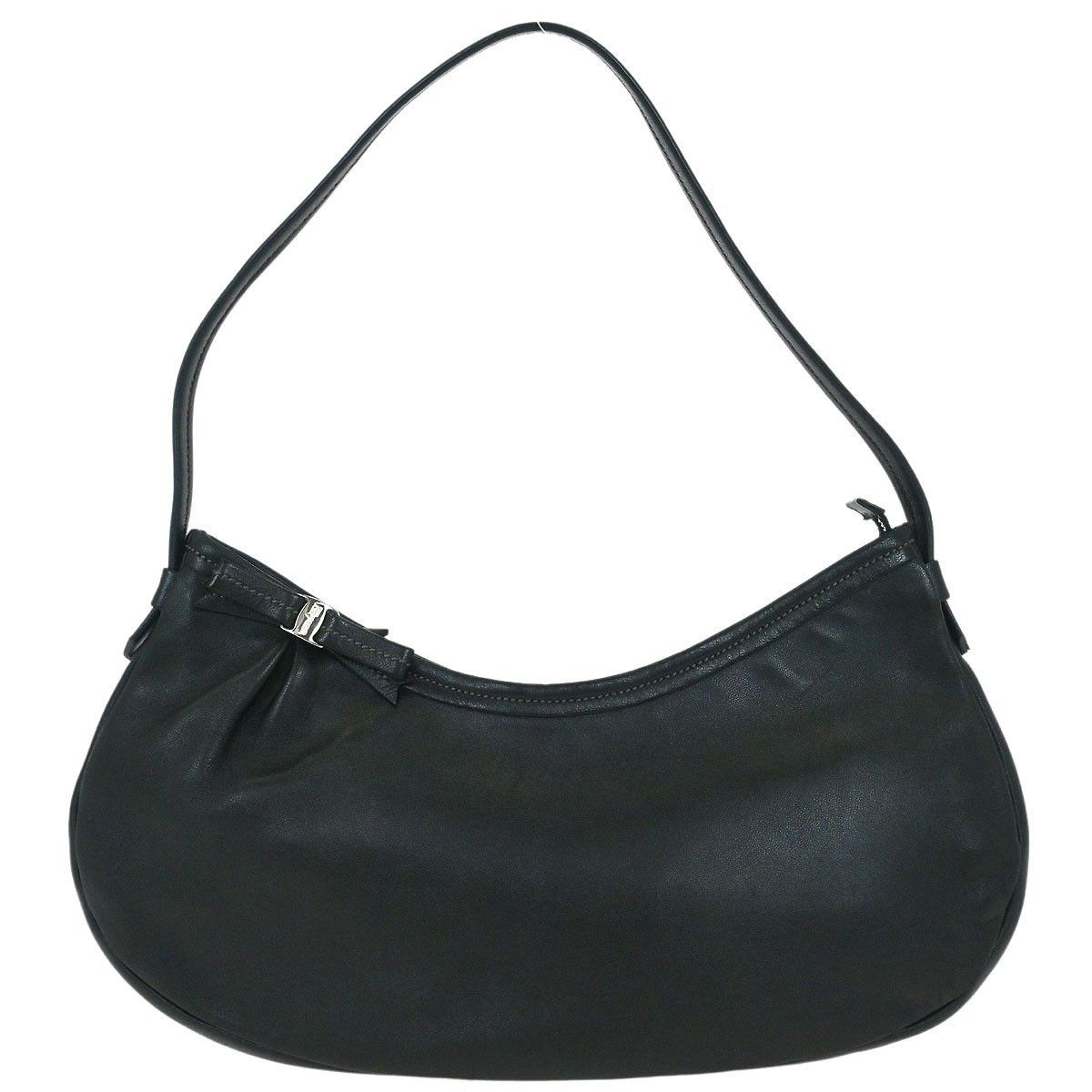 Salvatore Ferragamo Salvatore Ferragamo Vara Bow Hobo Leather Size ONE SIZE - 1 Thumbnail
