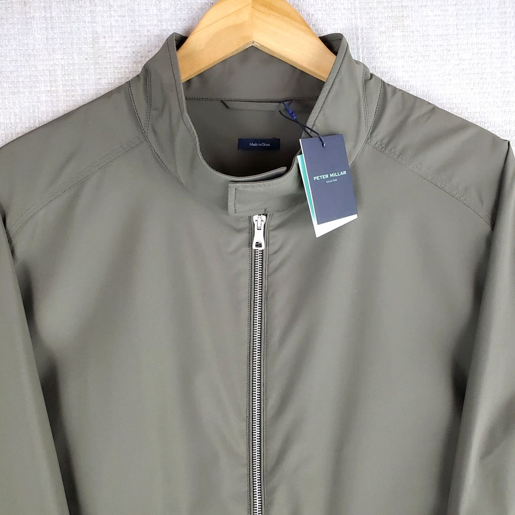 Peter Millar Peter Millar Bomber Jacket Shirt Mens L Green Wind Water Resistant Excursion Flex Flight Deck Coat Royal Crown Zip Front Pockets New With Tags Size US L / EU 52-54 / 3 - 2 Thumbnail