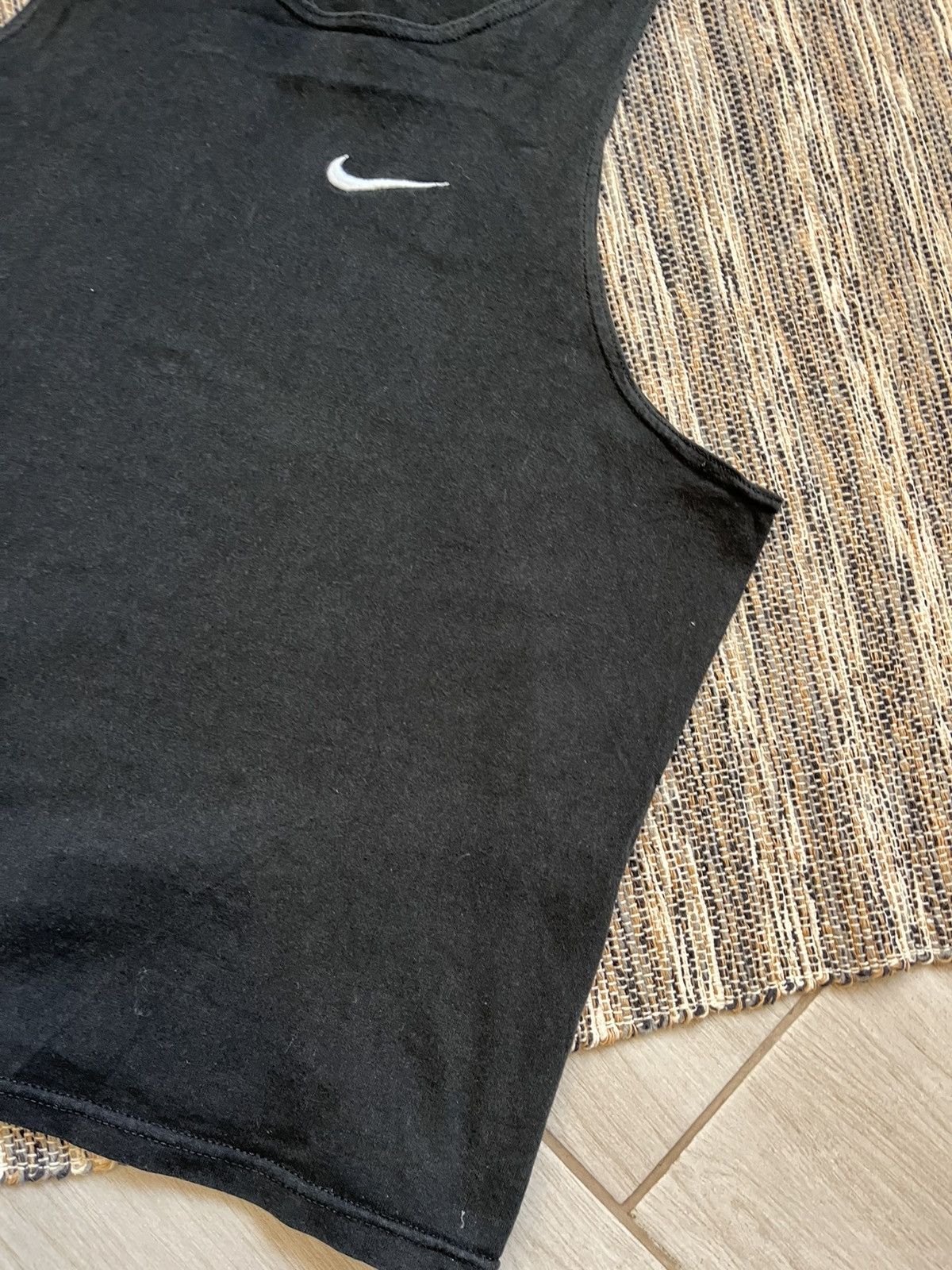Nike × Vintage Vintage Nike Tshirt Black Made in USA tee minimalistic Size US M / EU 48-50 / 2 - 3 Thumbnail