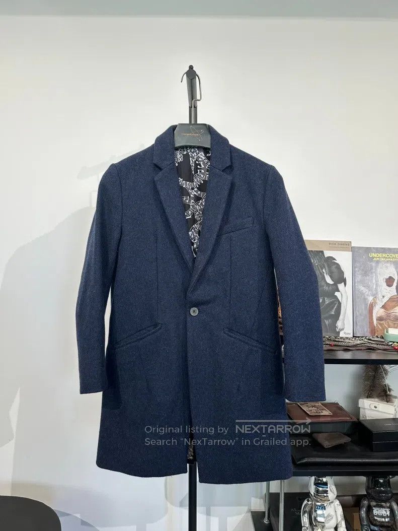 Number (N)ine Number (N)ine Navy Blue Note Tweed Suit Jacket Size US S / EU 44-46 / 1 - 1 Thumbnail