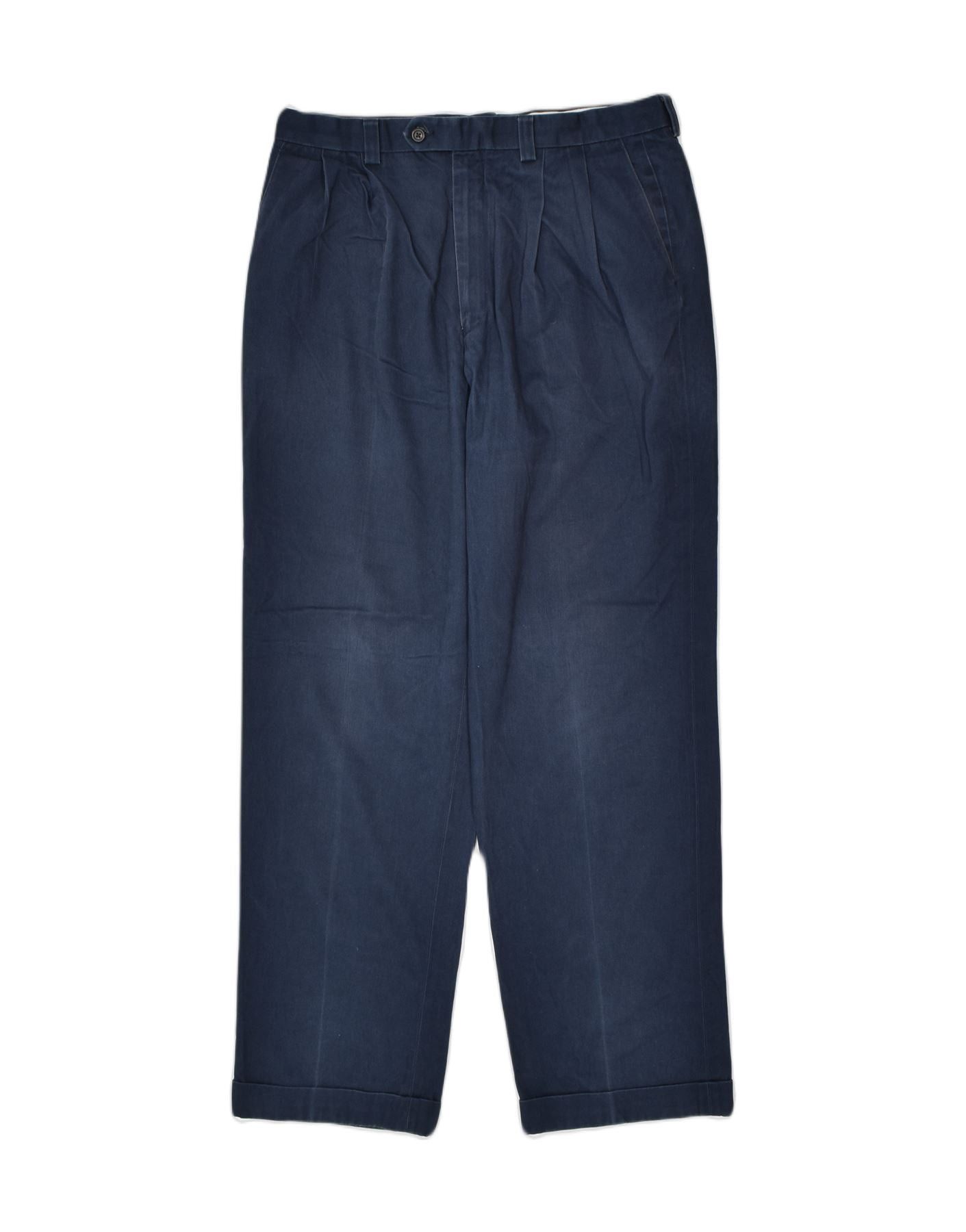 Ralph Lauren Womens Slim Chino Trousers W34 L31 Blue Cotton Size 25" / US 0 / IT 36 - 1 Thumbnail