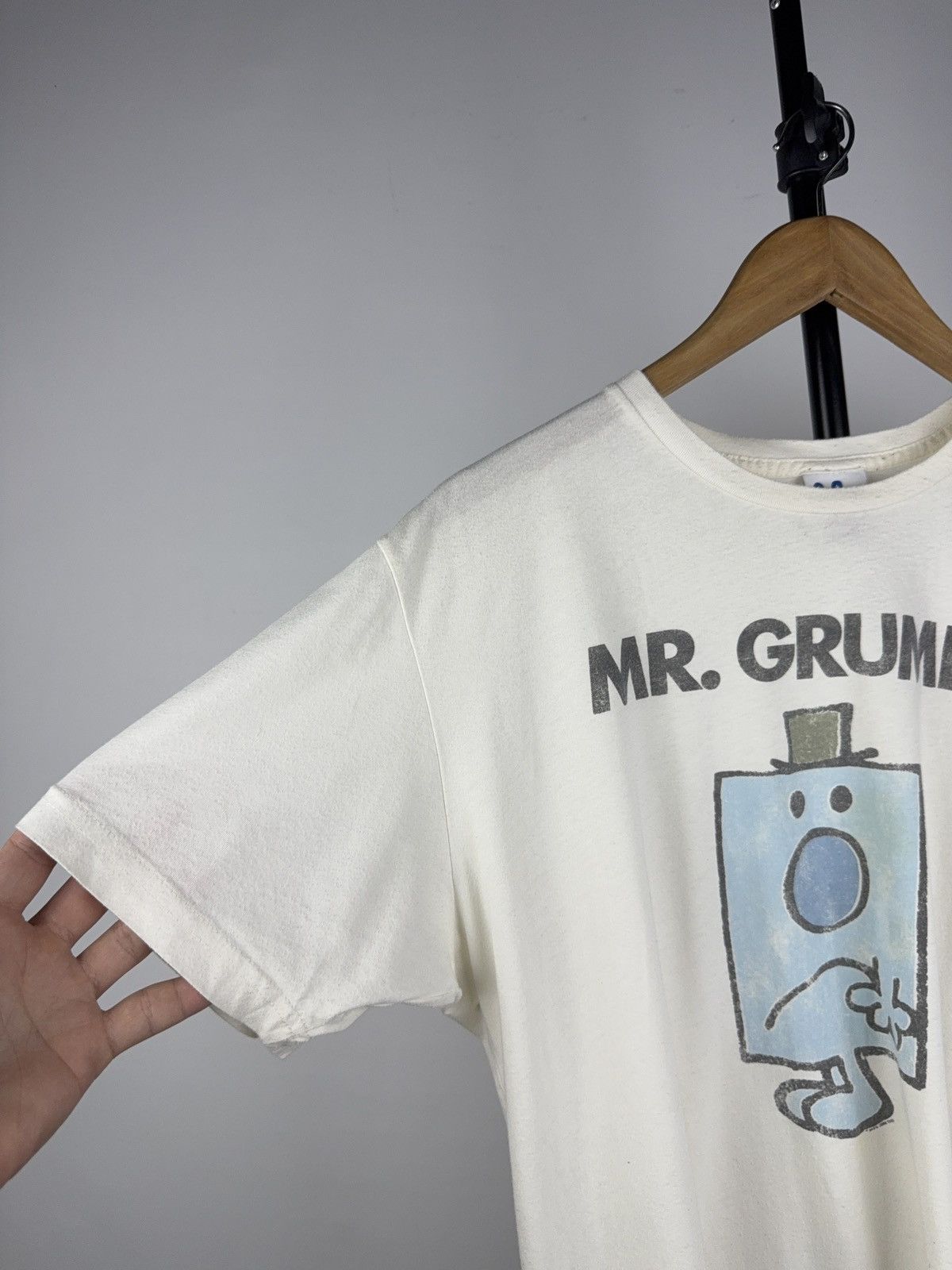 Cartoon Network Vintage 2008 Mr. Grumpy Cartoon Retro Logo Art Tee Shirt Size US L / EU 52-54 / 3 - 6 Thumbnail