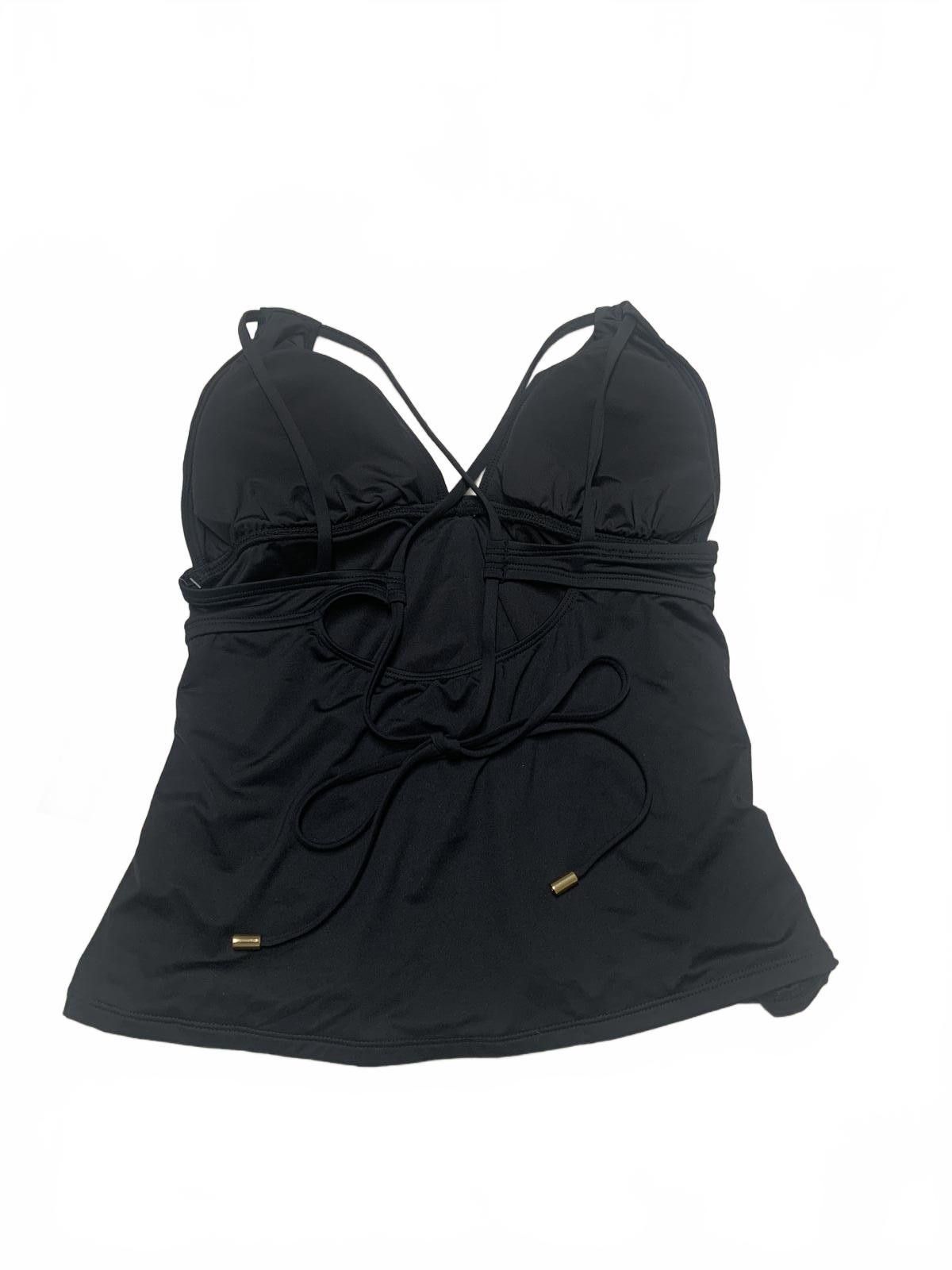 Other La Blanca Women's Size 10 Black Halter Swim Top Ruched Bust Size ONE SIZE - 5 Thumbnail