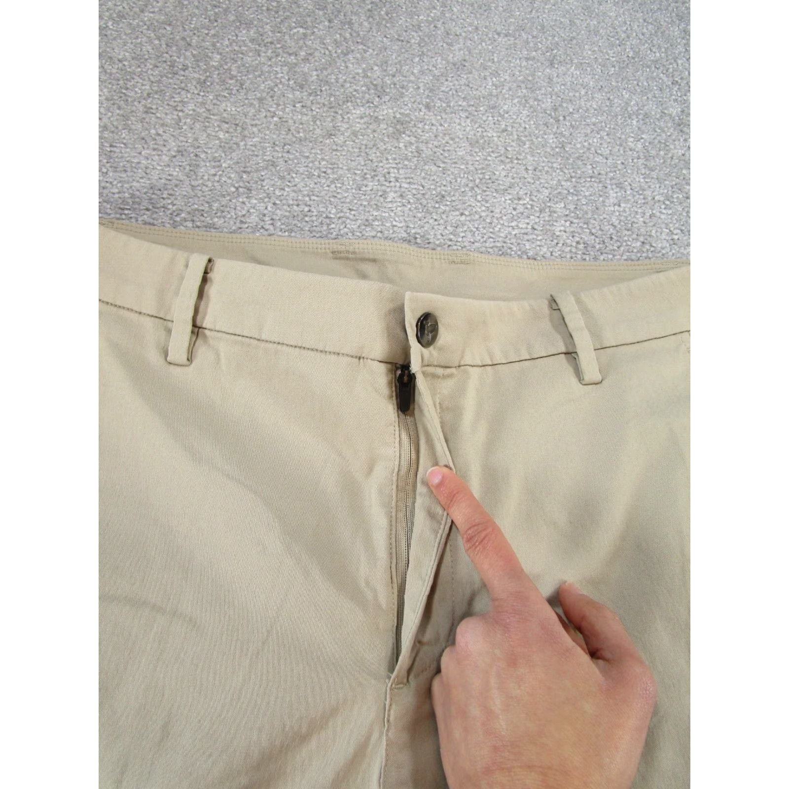 Vintage Birddogs Pants Mens 34 Beige Khaki Lightweight Cotton/Nylon Slim Taper 34X31 Size US 34 / EU 50 - 5 Thumbnail